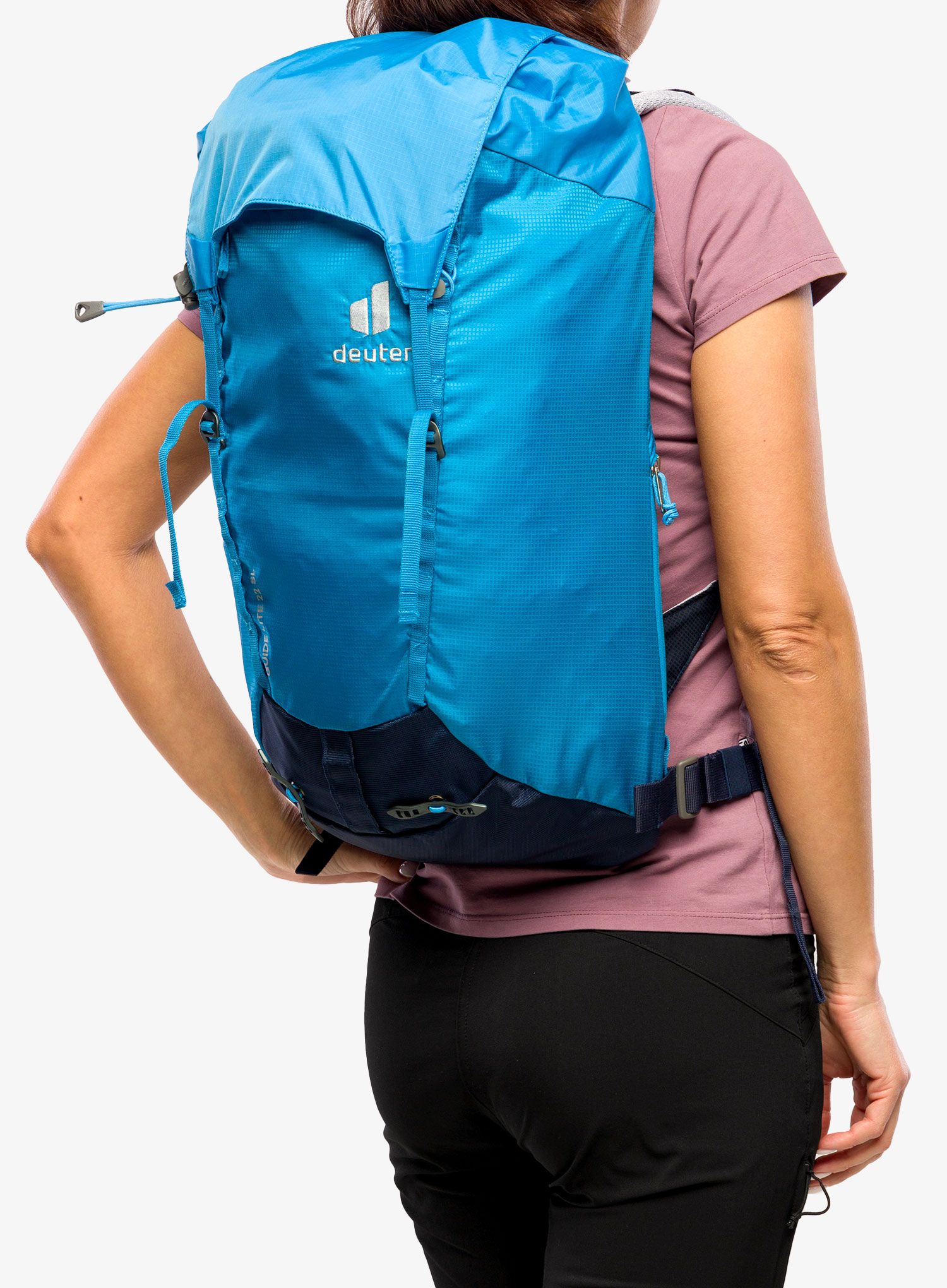 Ženski planinarski ruksak Deuter Guide Lite 22 SL - azure/navy