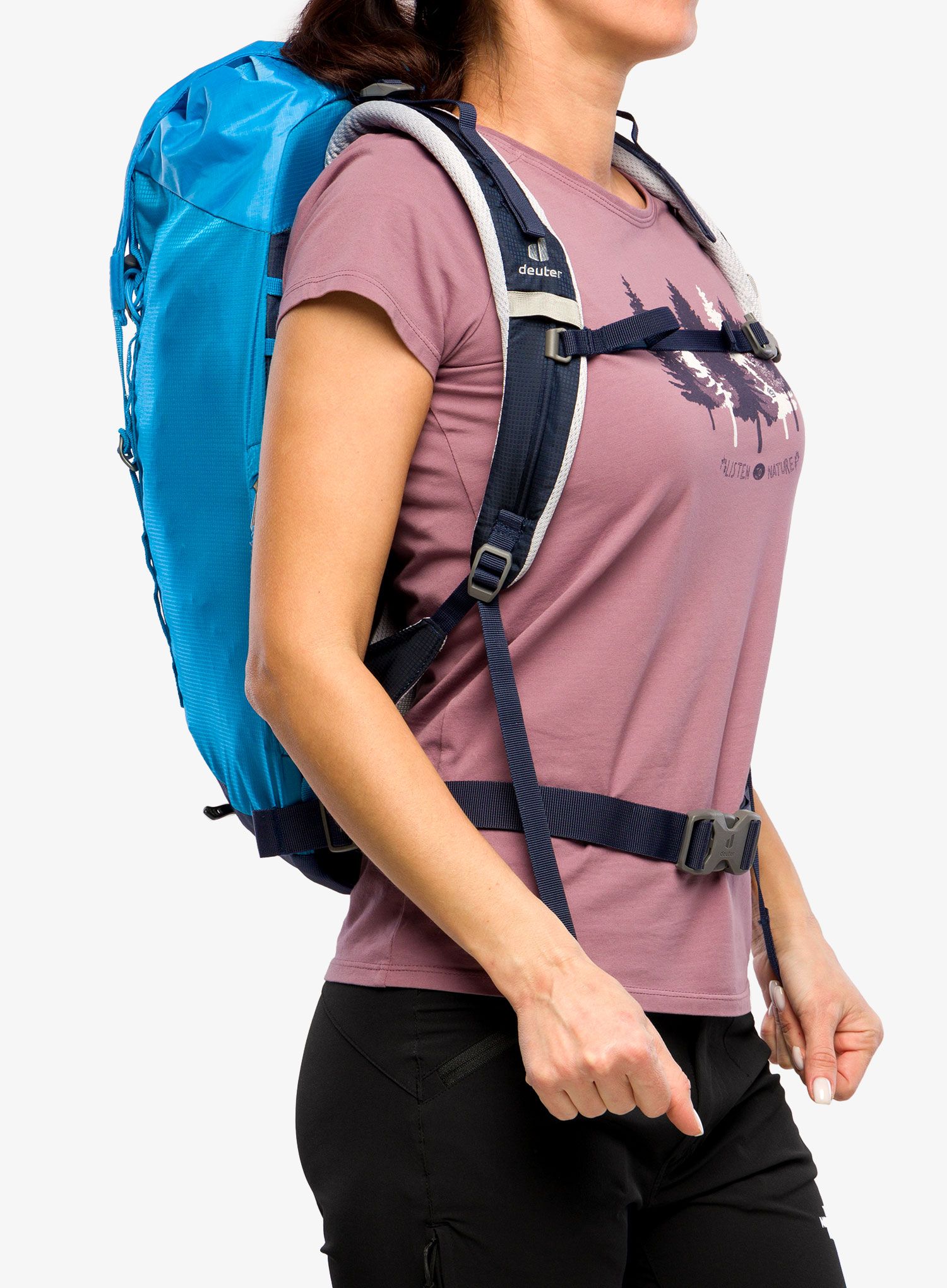 Ženski planinarski ruksak Deuter Guide Lite 22 SL - azure/navy