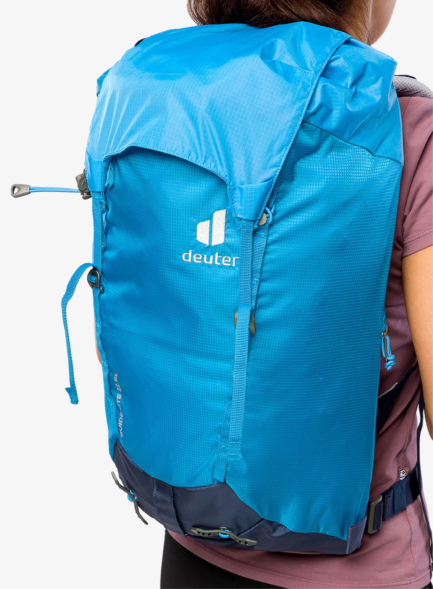 Ženski planinarski ruksak Deuter Guide Lite 22 SL - azure/navy