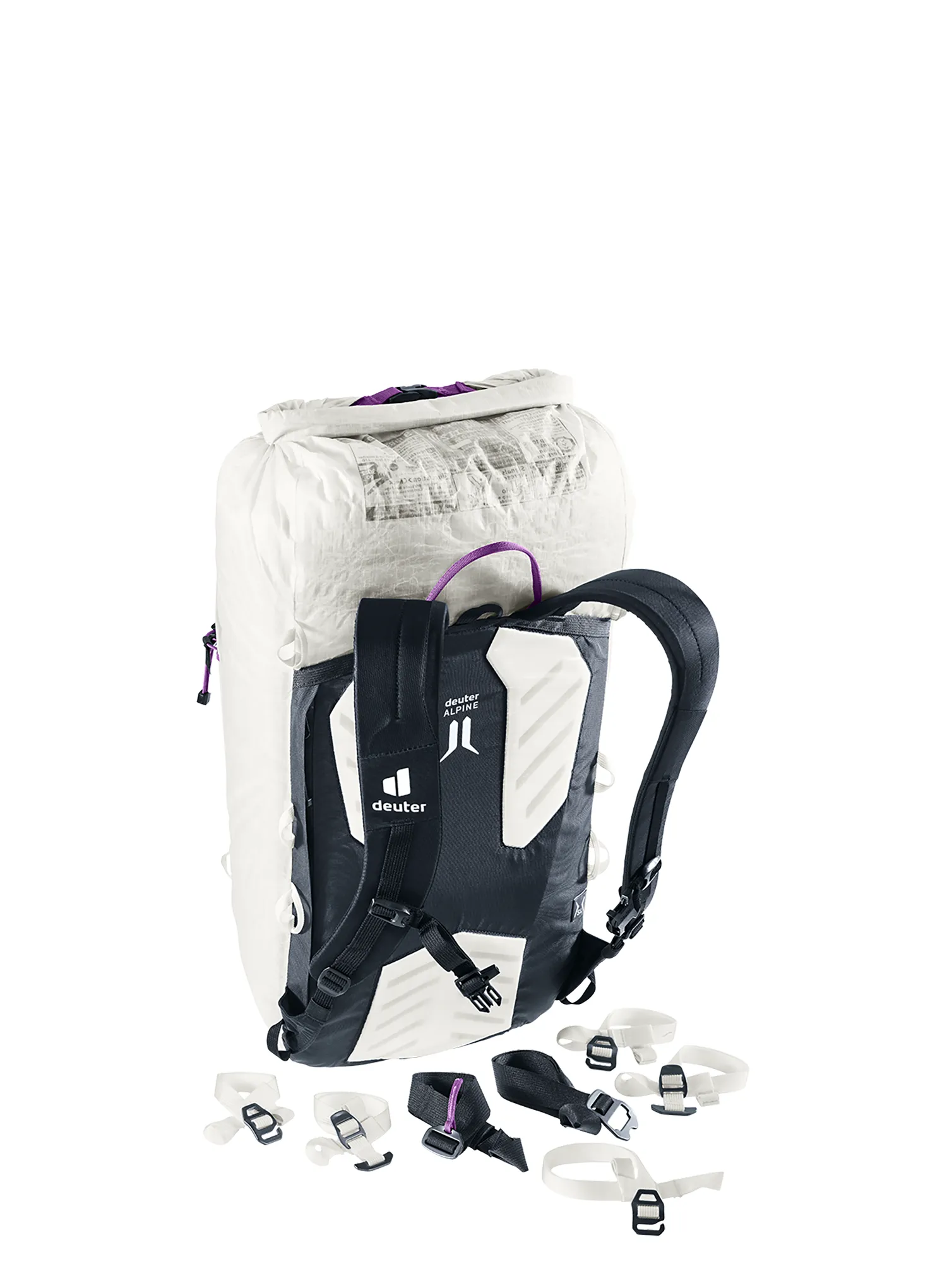 Ženski planinarski ruksak Deuter Guide Ultra 24 SL - white/black