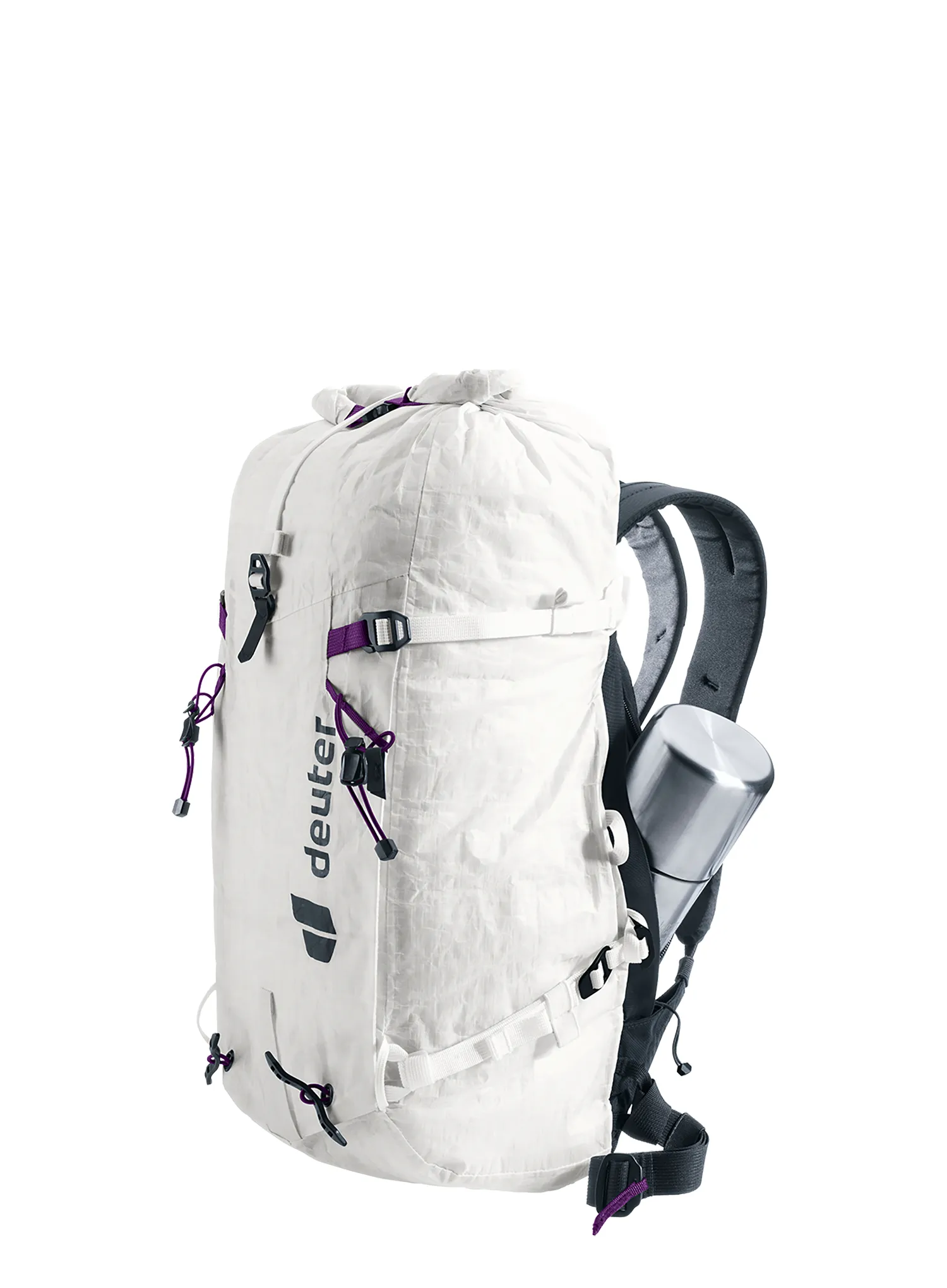Ženski planinarski ruksak Deuter Guide Ultra 24 SL - white/black
