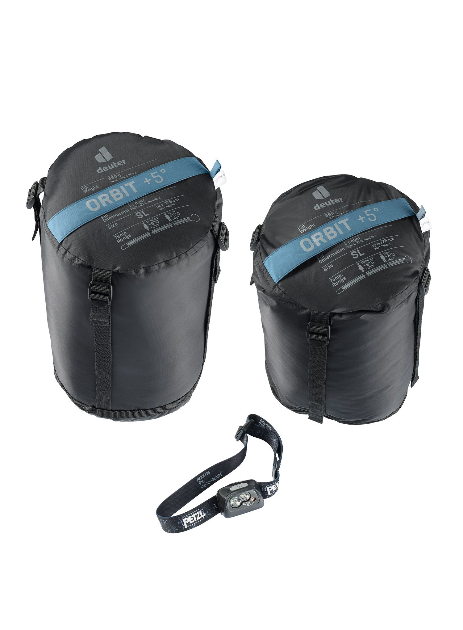 Ženska vreća za spavanje Deuter Orbit +5 SL (175 cm) - atlantic/sage