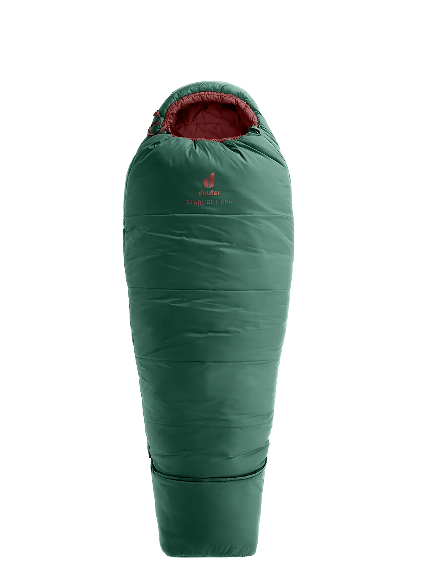 Dječja vreća za spavanje Deuter Stralight Pro (130–170 cm) - seagreen/redwood