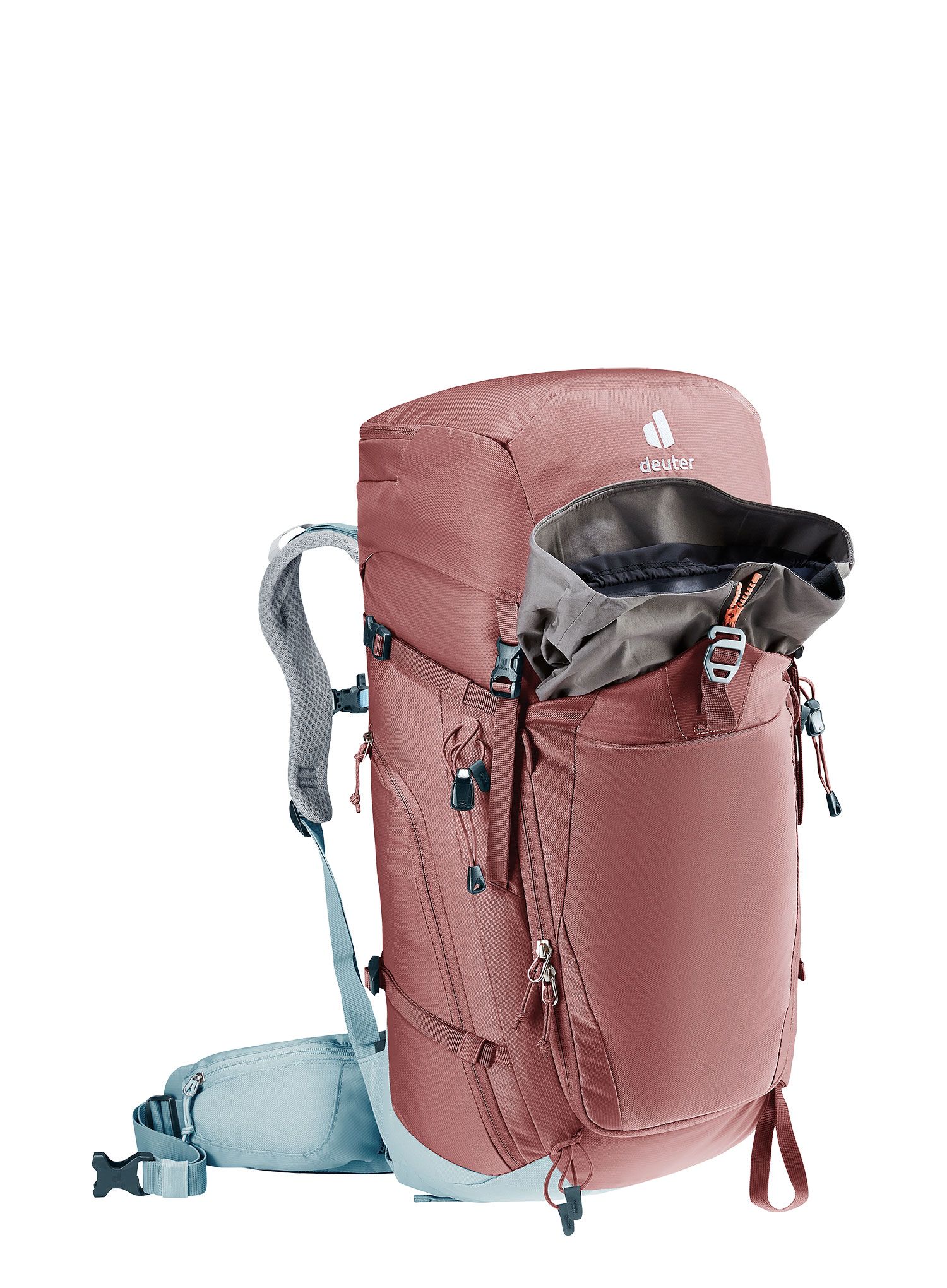 Ženski ruksak Deuter Trail Pro 34 SL - caspia/dusk/dusk