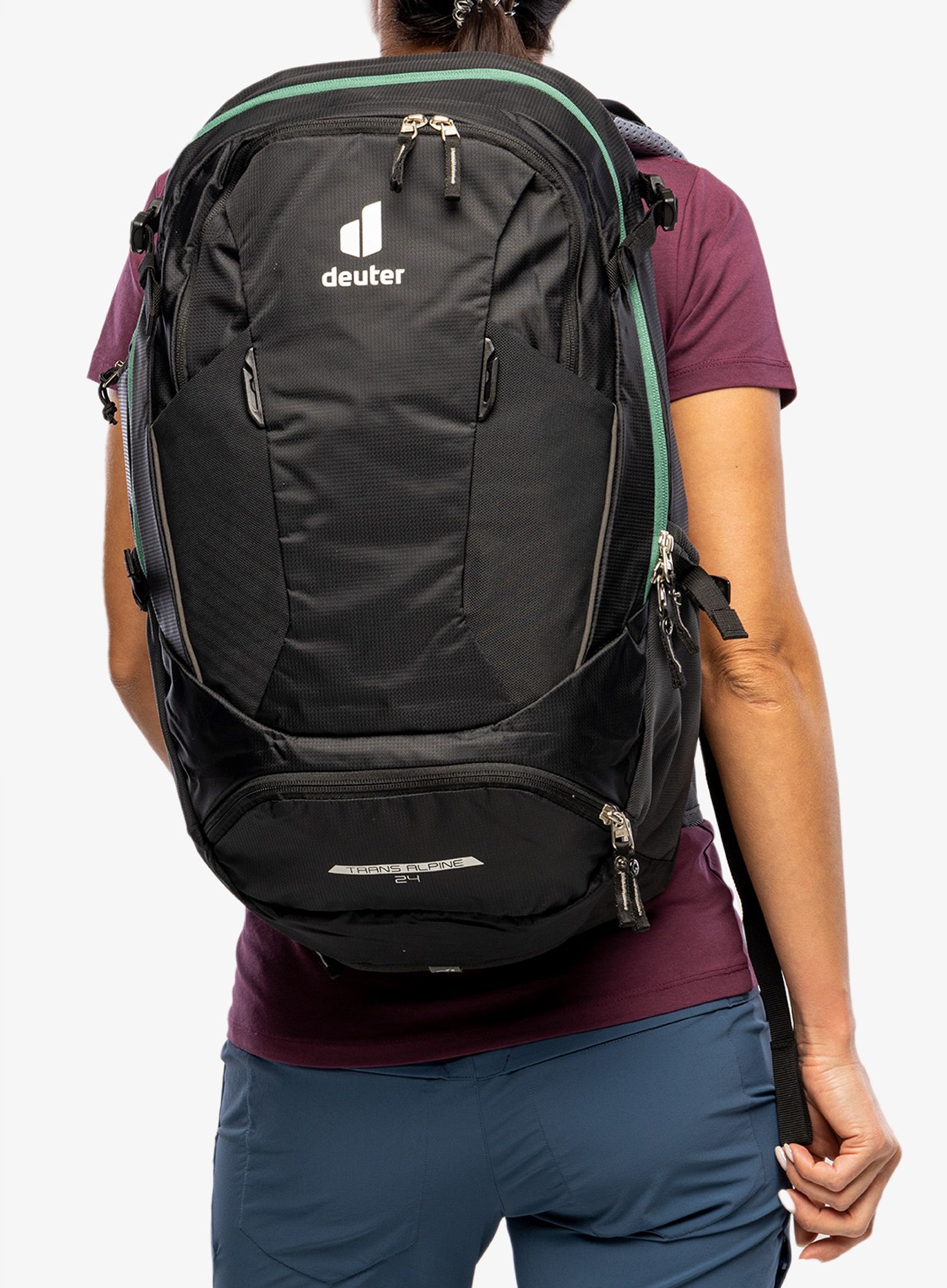 Biciklisti ki ruksak Deuter Trans Alpine 24 black