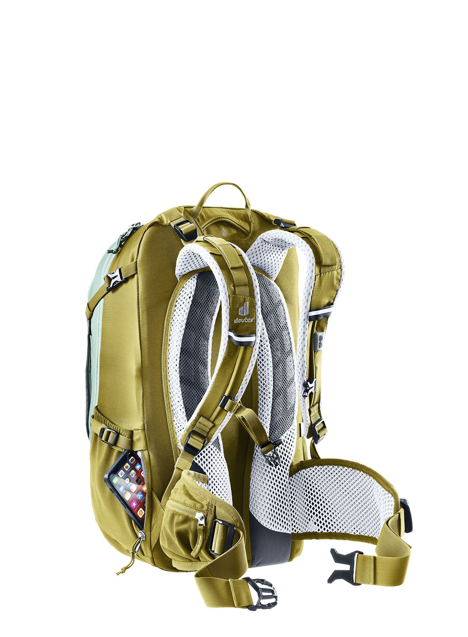Ženski biciklistički ruksak Deuter Trans Alpine 28 SL - frost/linden