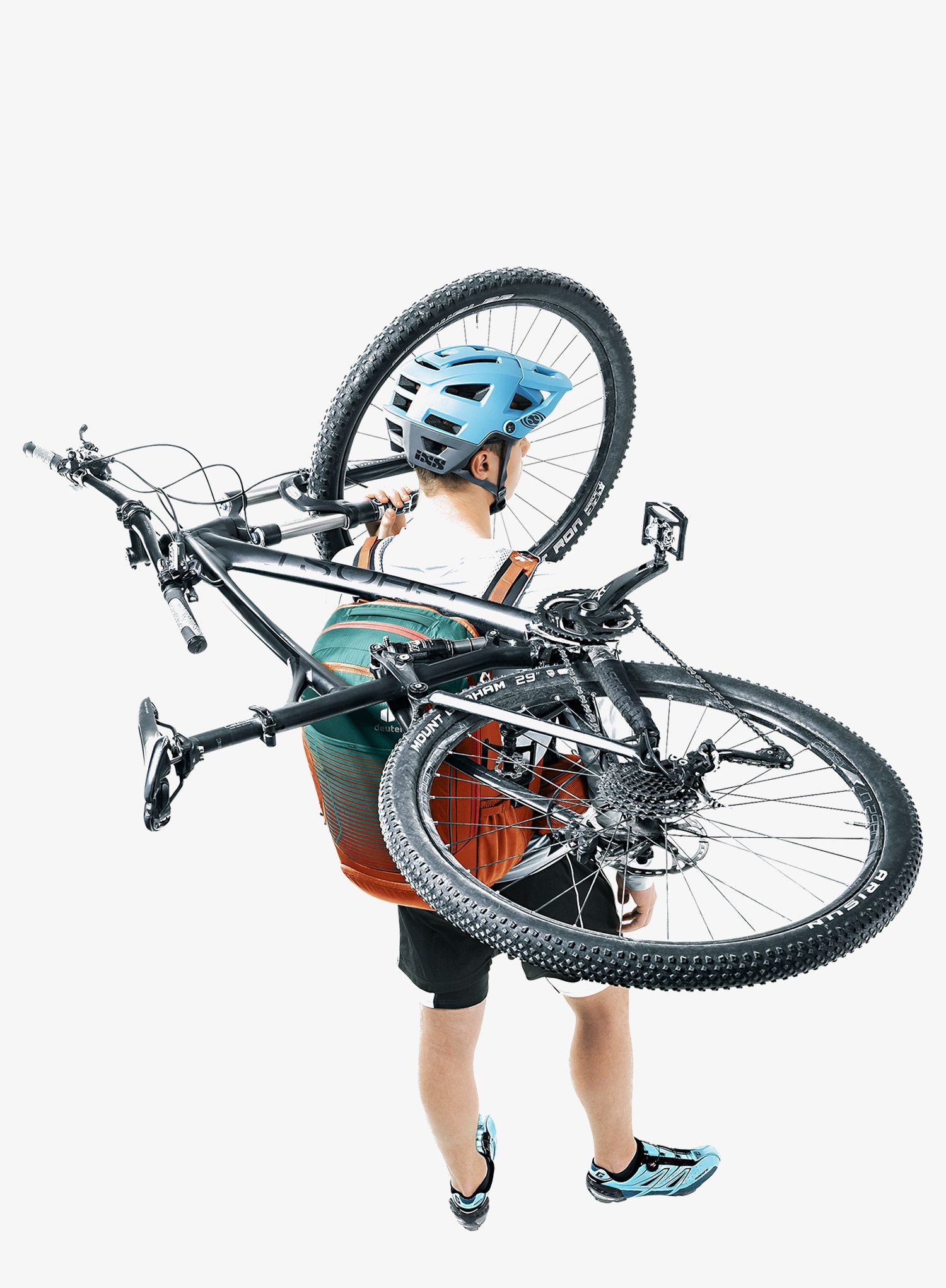 Biciklistički ruksak Deuter Trans Alpine Pro 28 - deepsea/chestnut