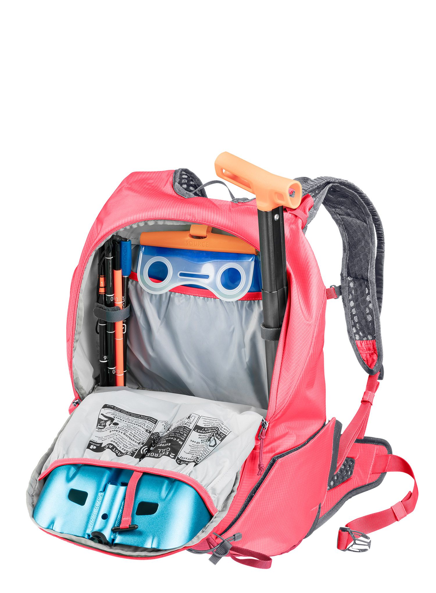 Ženski ruksak Deuter Updays 24 SL - ruby/hibiscus
