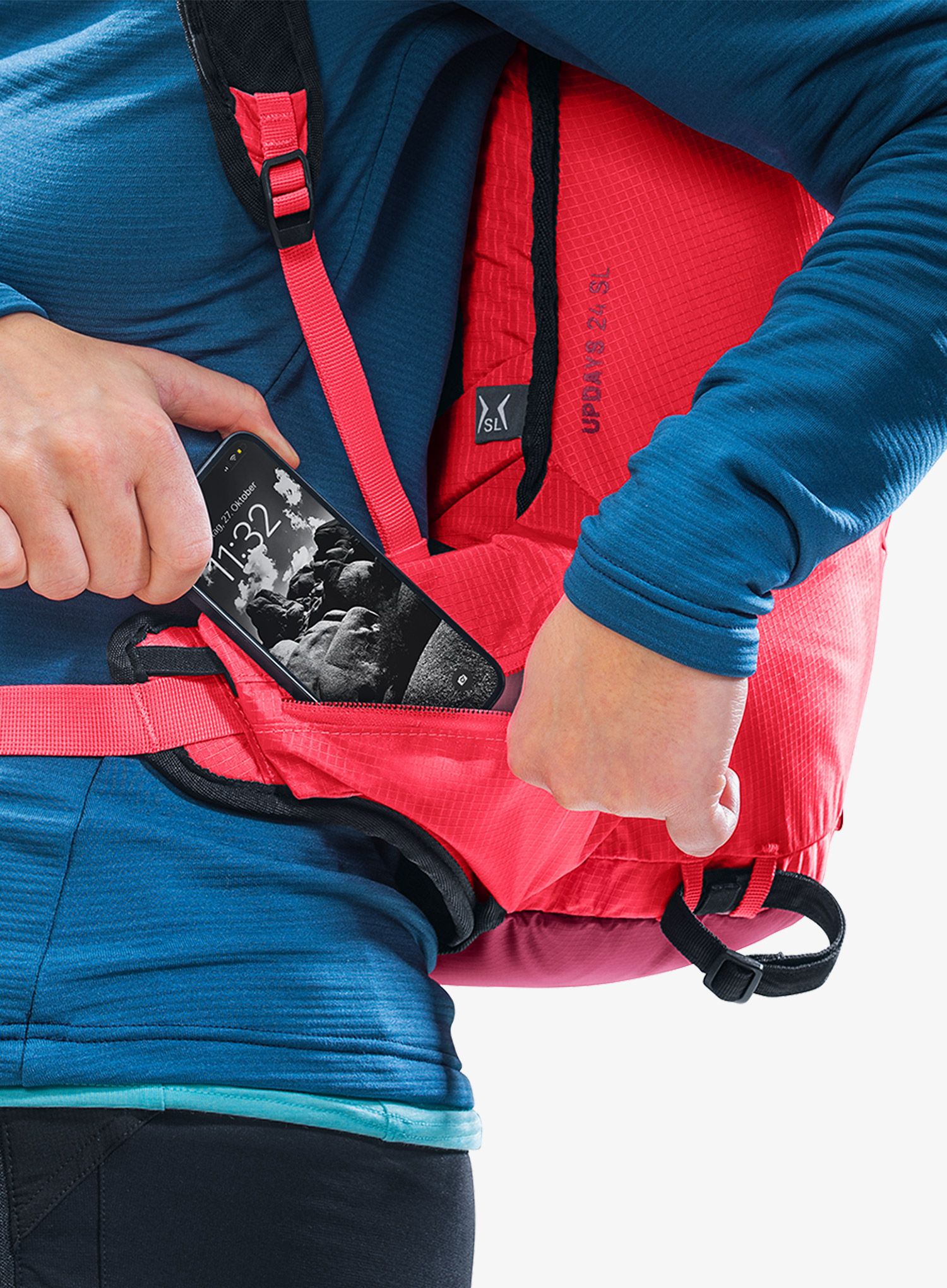 Ženski ruksak Deuter Updays 24 SL - ruby/hibiscus
