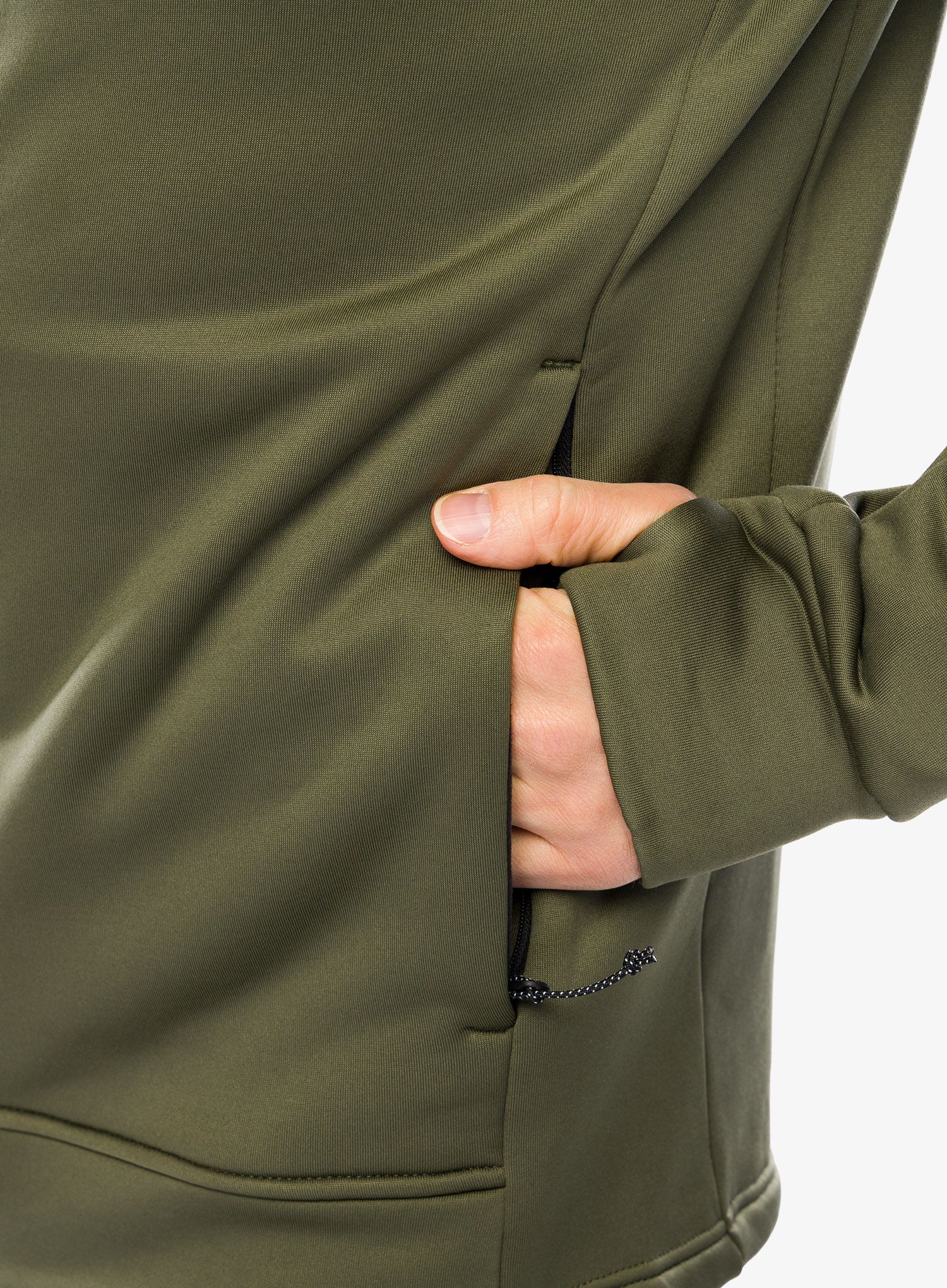 Dukserica s patentnim zatvaračem Didriksons Acke Full Zip 2 - deep green