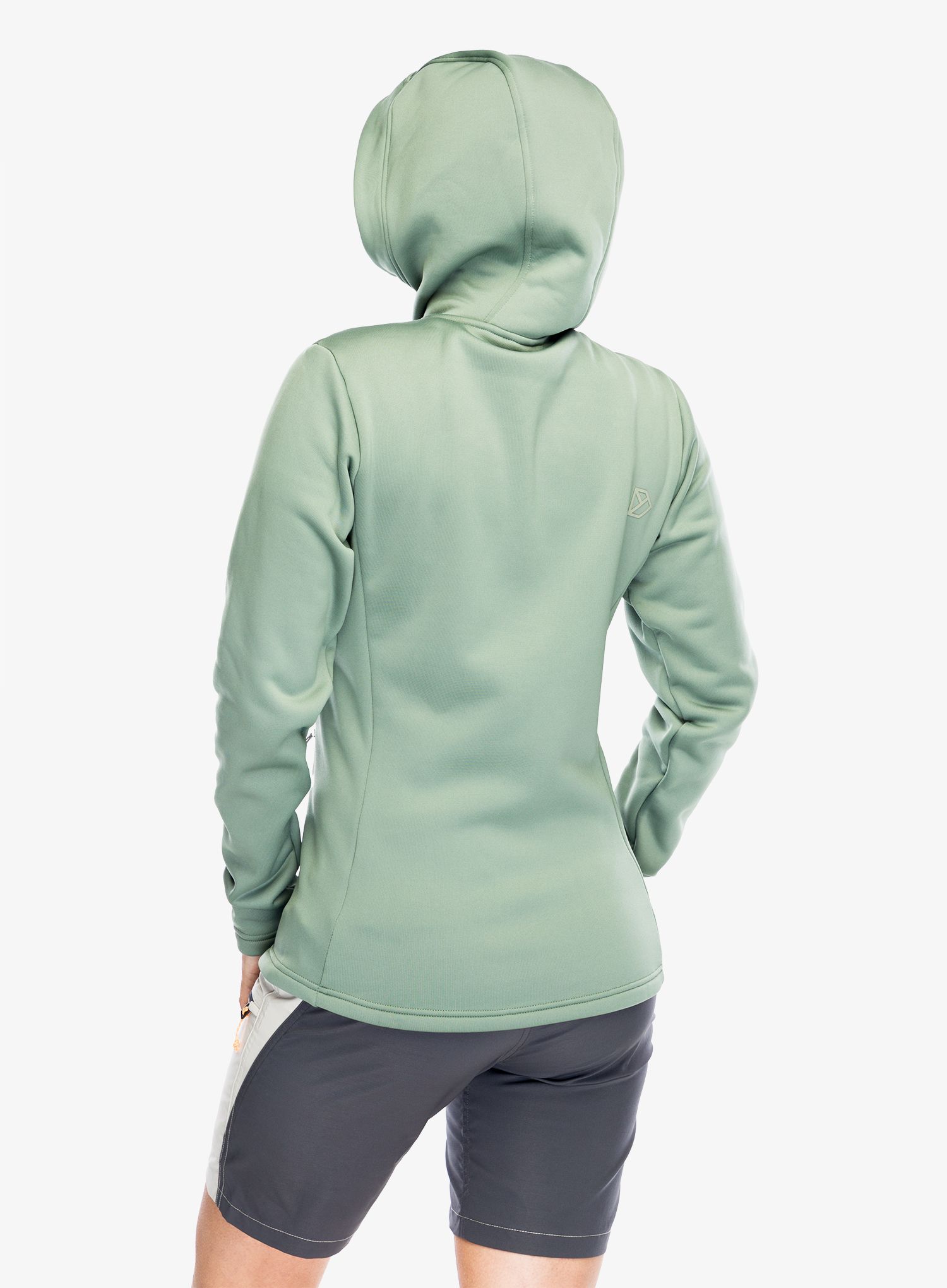 Ženska dukserica s patentnim zatvaračem Didriksons Anneli Full Zip 2 - light moss