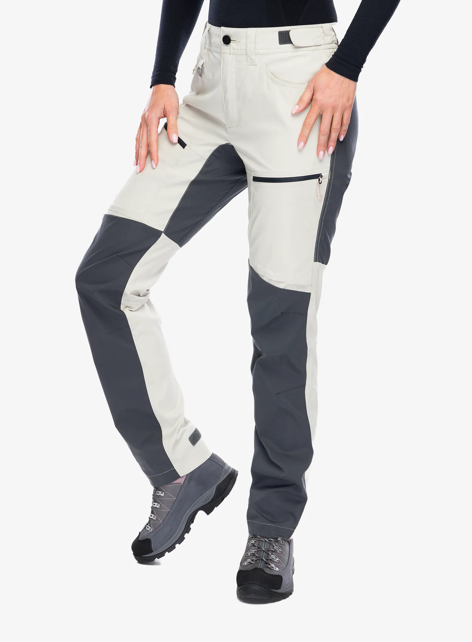 Ženske planinarske hlače Didriksons Ara Pants 2 - light beige