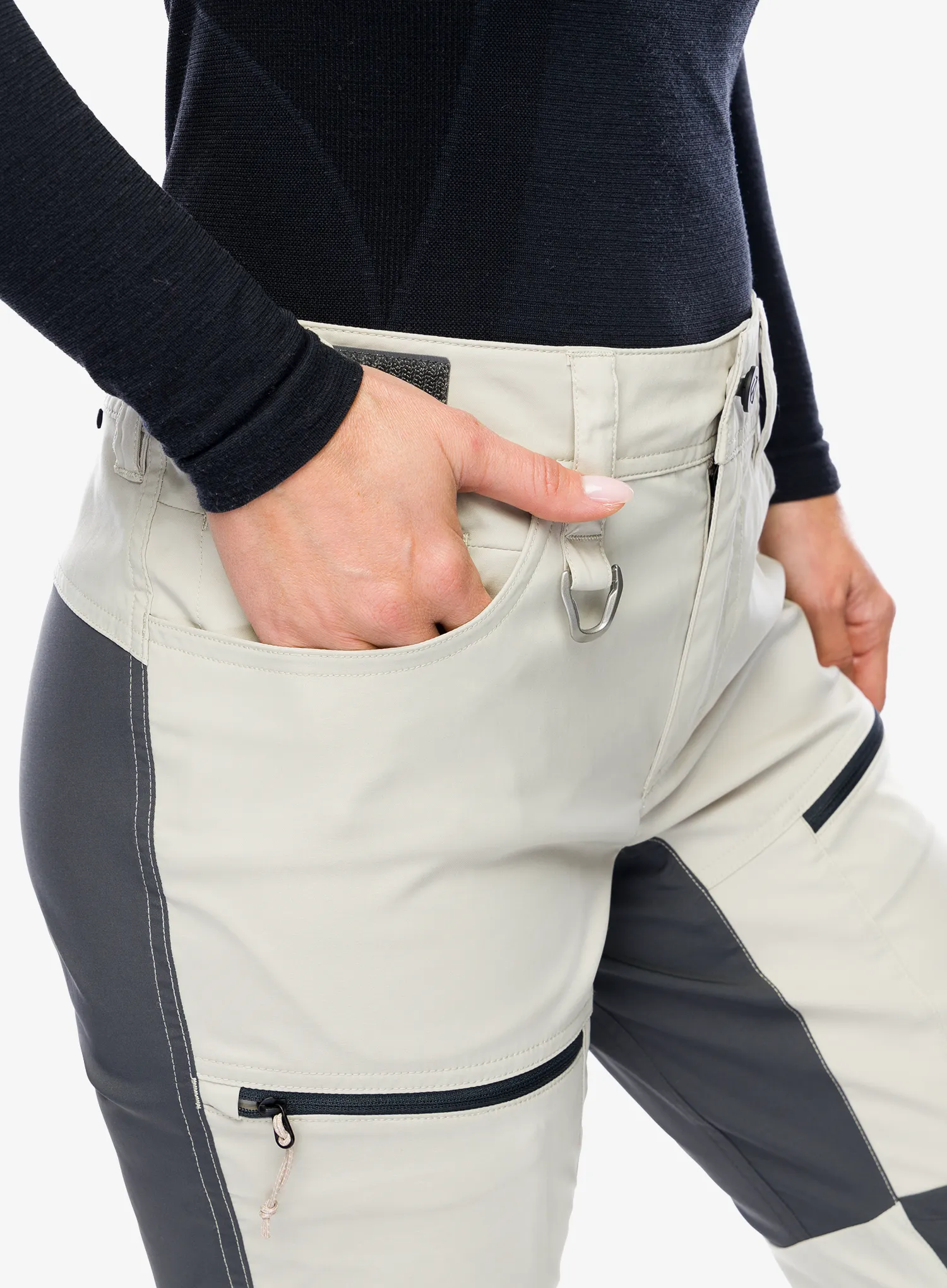 Ženske planinarske hlače Didriksons Ara Pants 2 - light beige