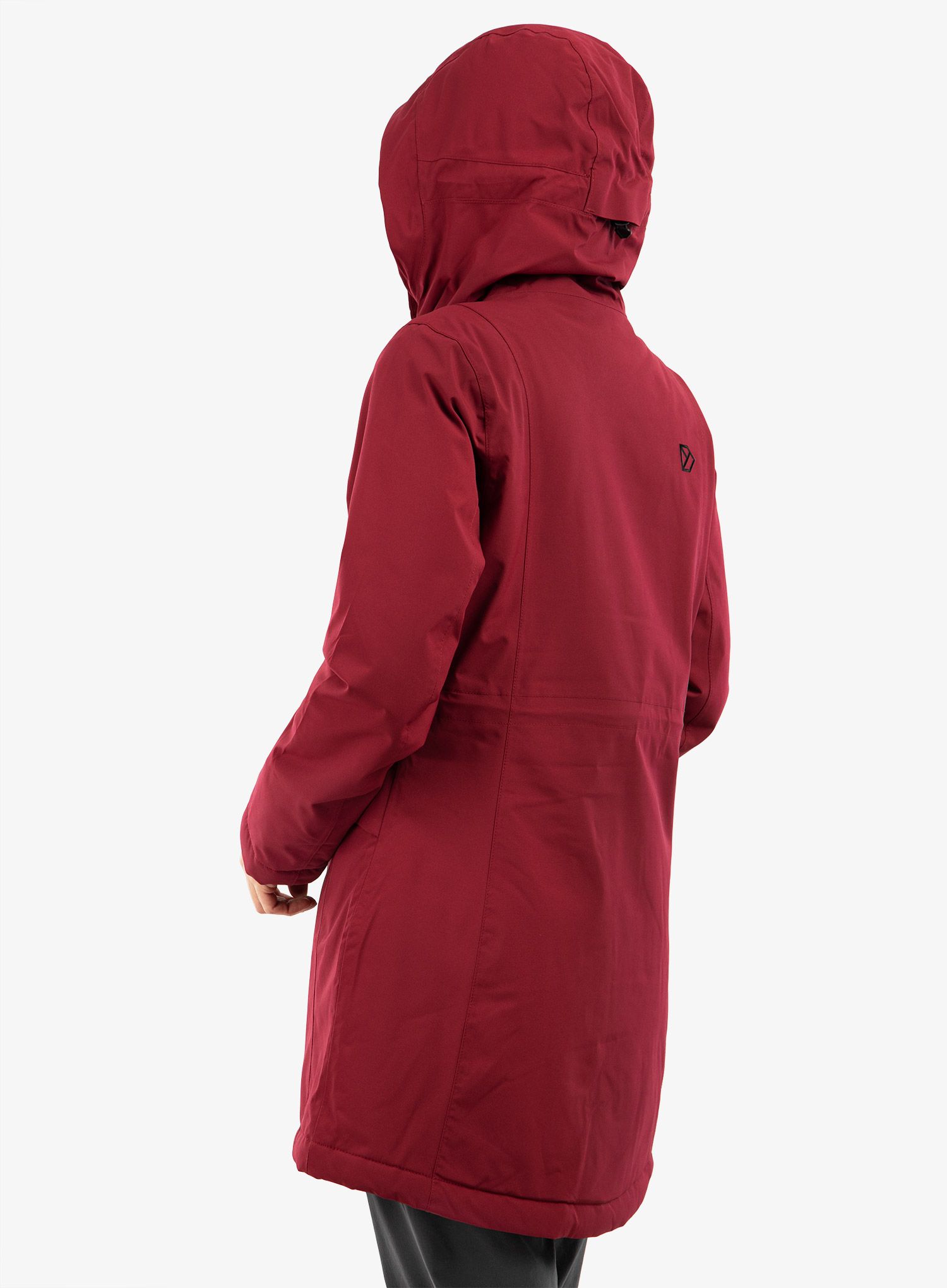Ženski kaput Didriksons Cajsa Parka 4 - ruby red