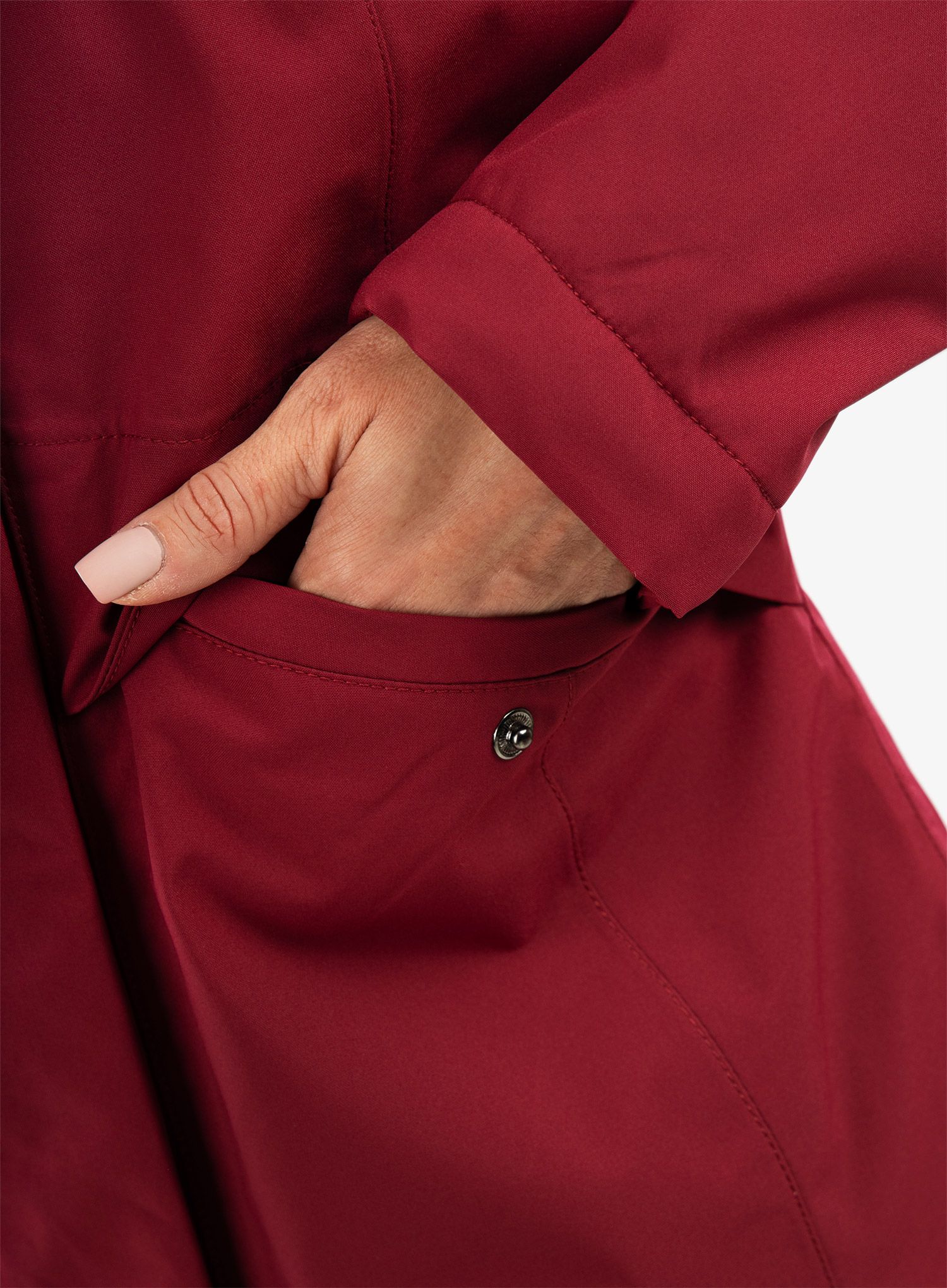 Ženski kaput Didriksons Cajsa Parka 4 - ruby red