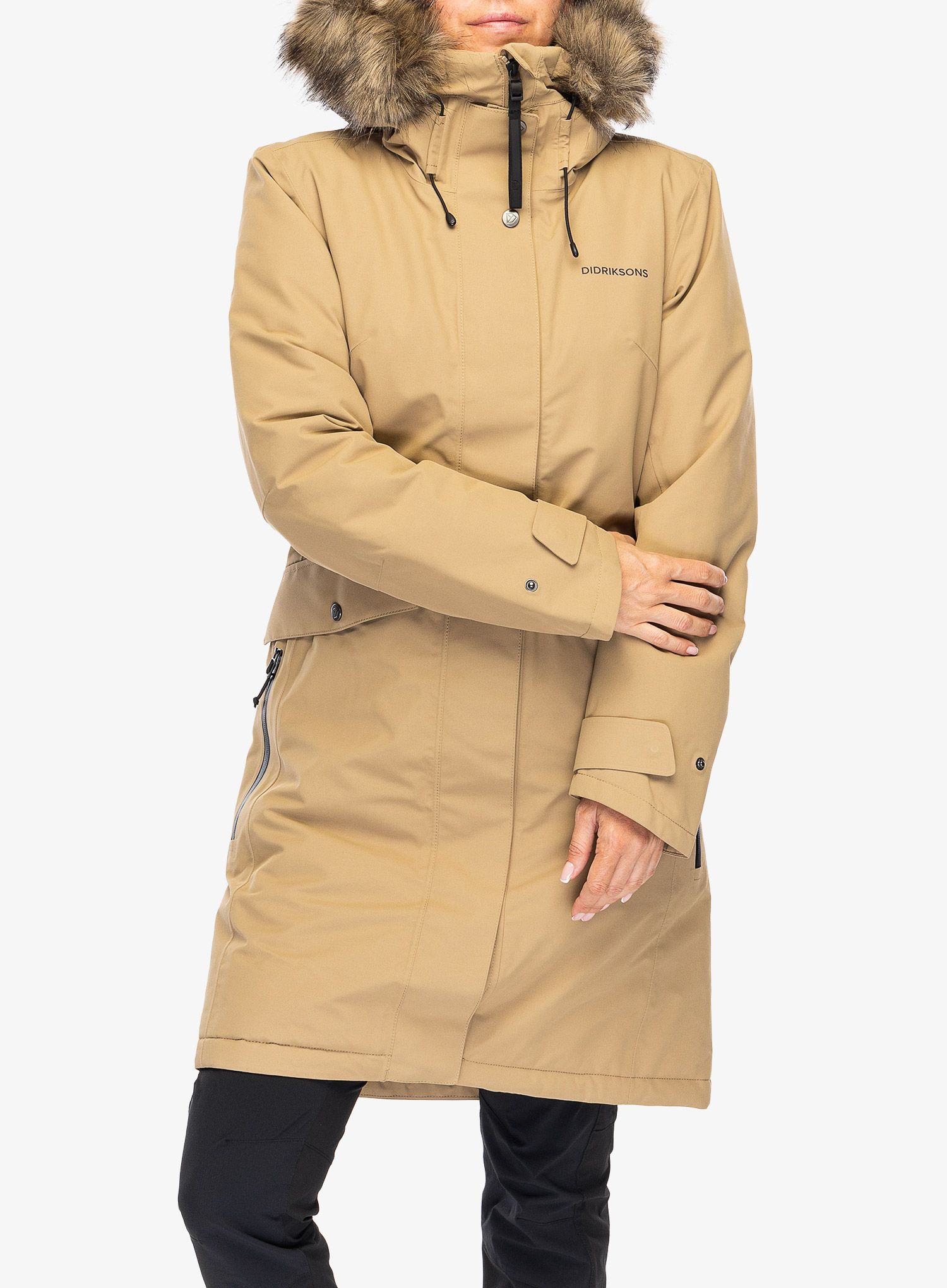 Jakna s postavom ženska Didriksons Erika Parka 3 - wood