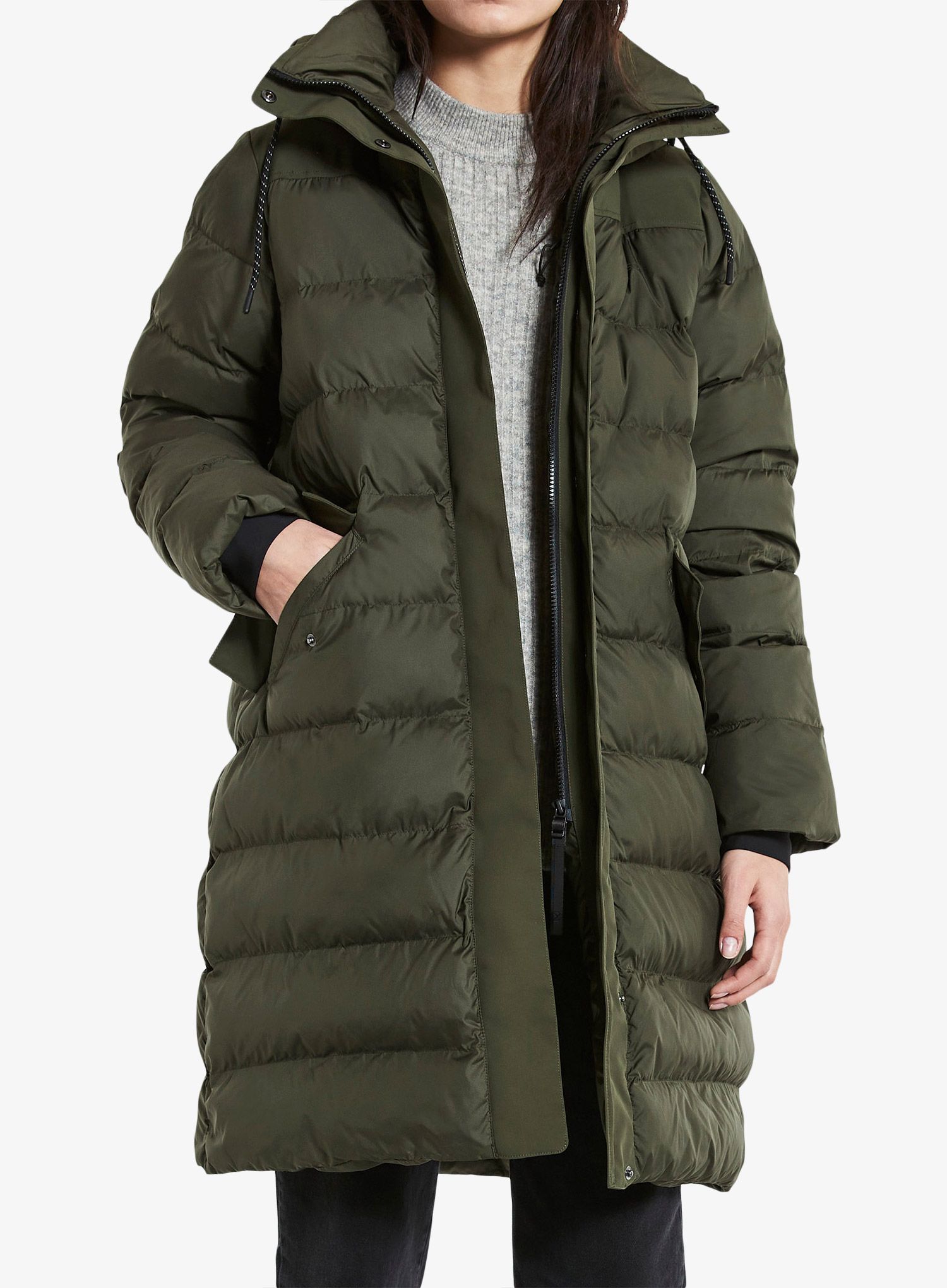 Ženski kaput Didriksons Fay Parka - deep green