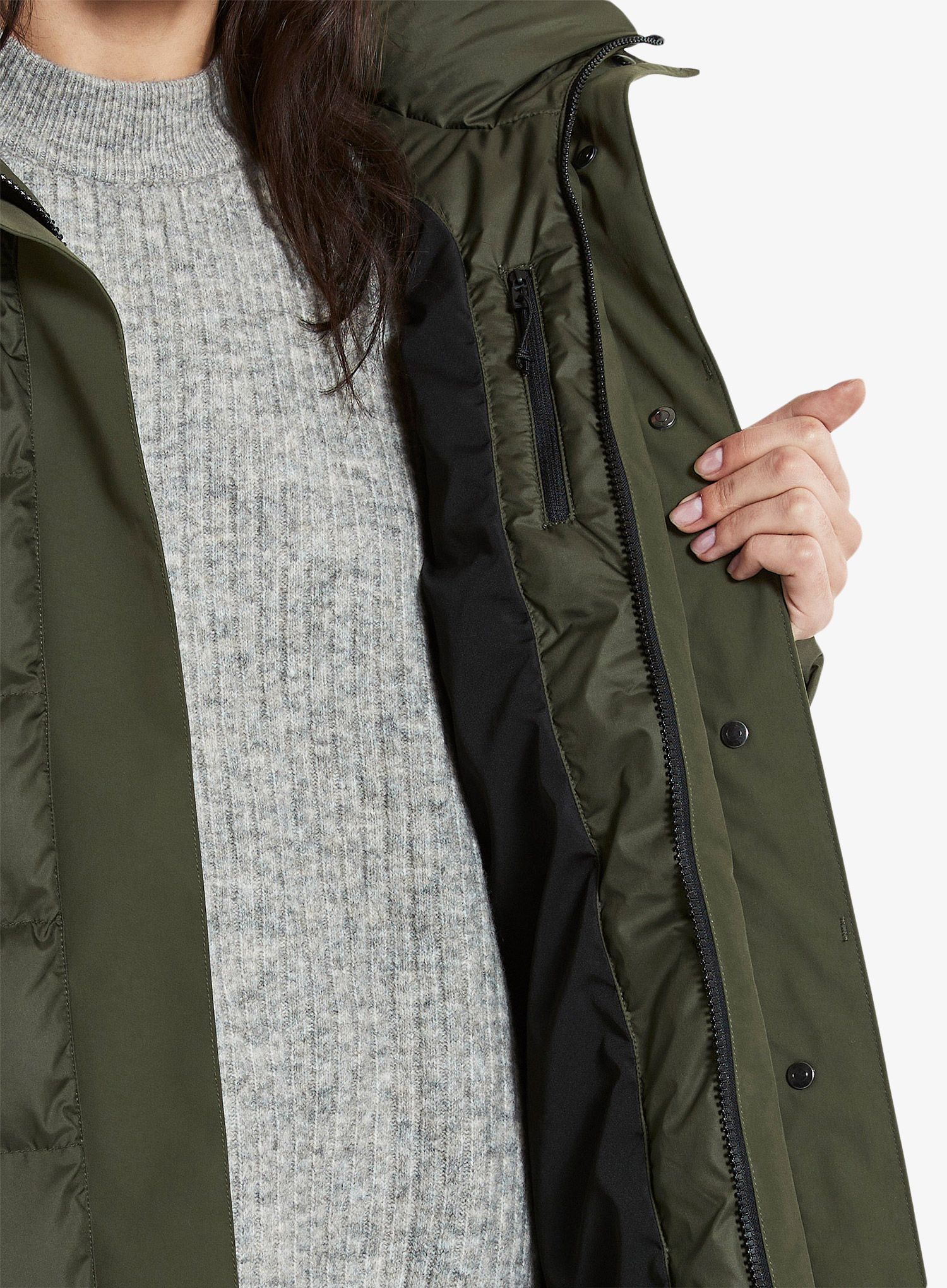 Ženski kaput Didriksons Fay Parka - deep green