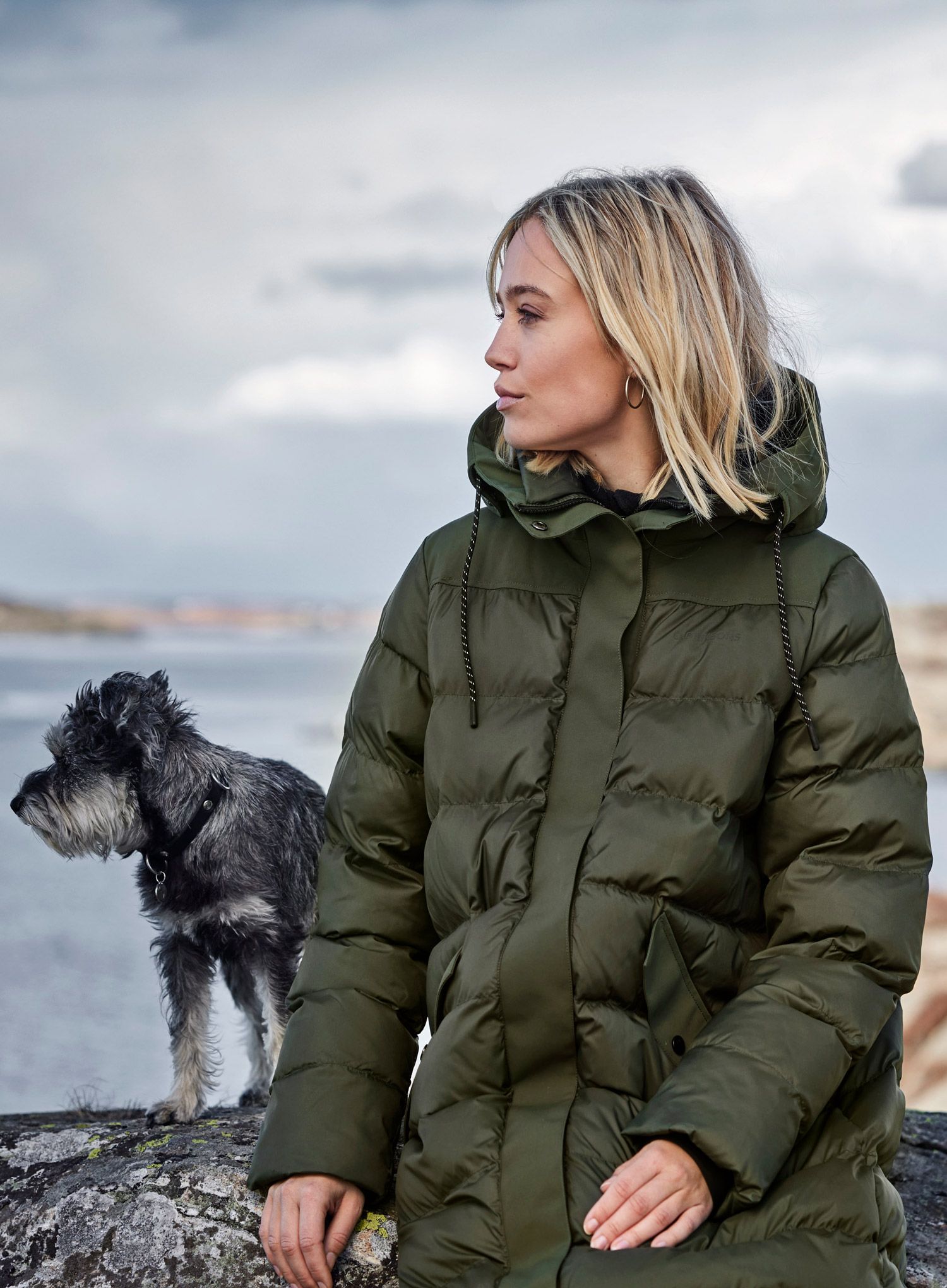 Ženski kaput Didriksons Fay Parka - deep green