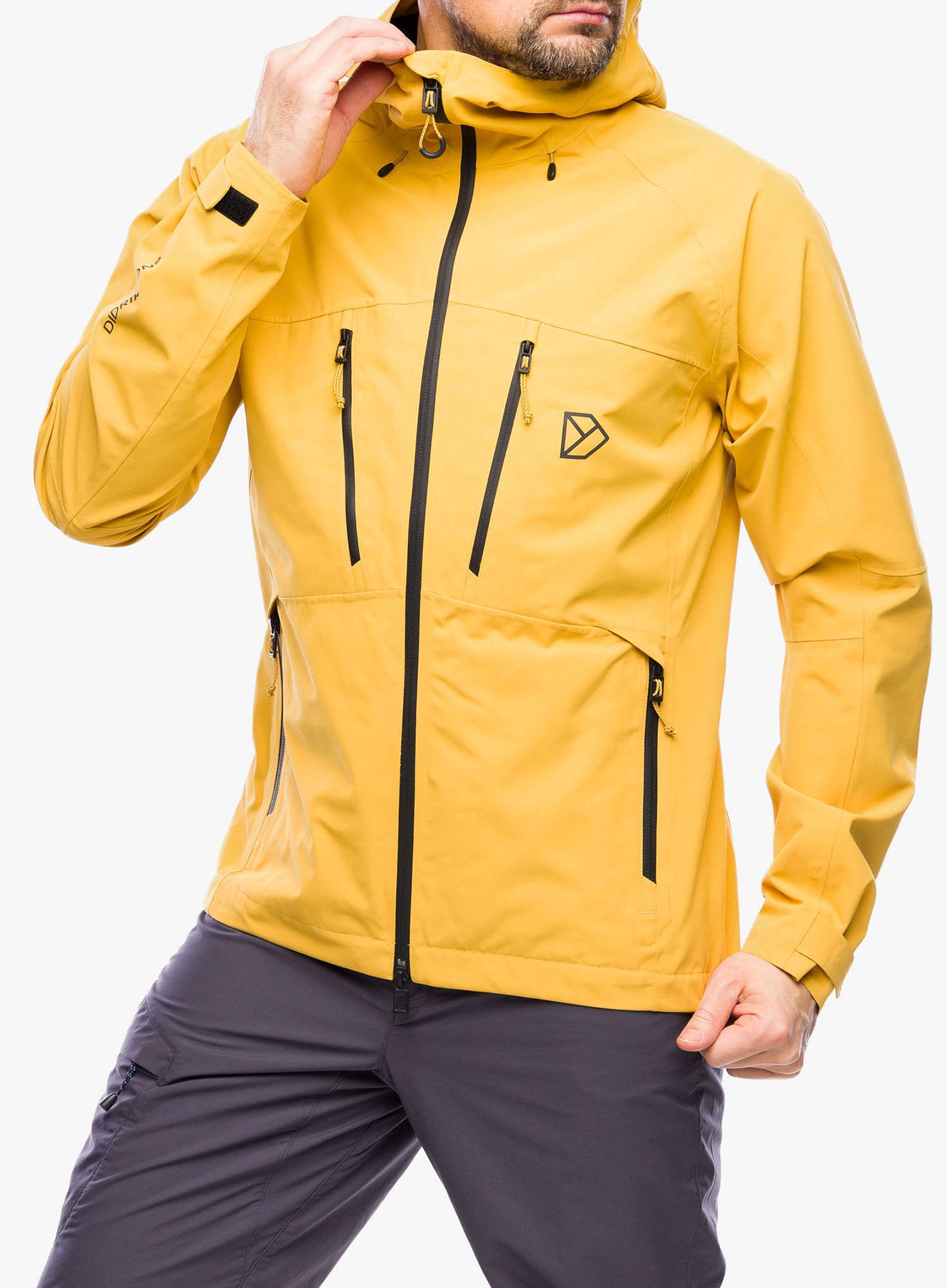 Kišna jakna Didriksons Indus Jacket 2 - mustard