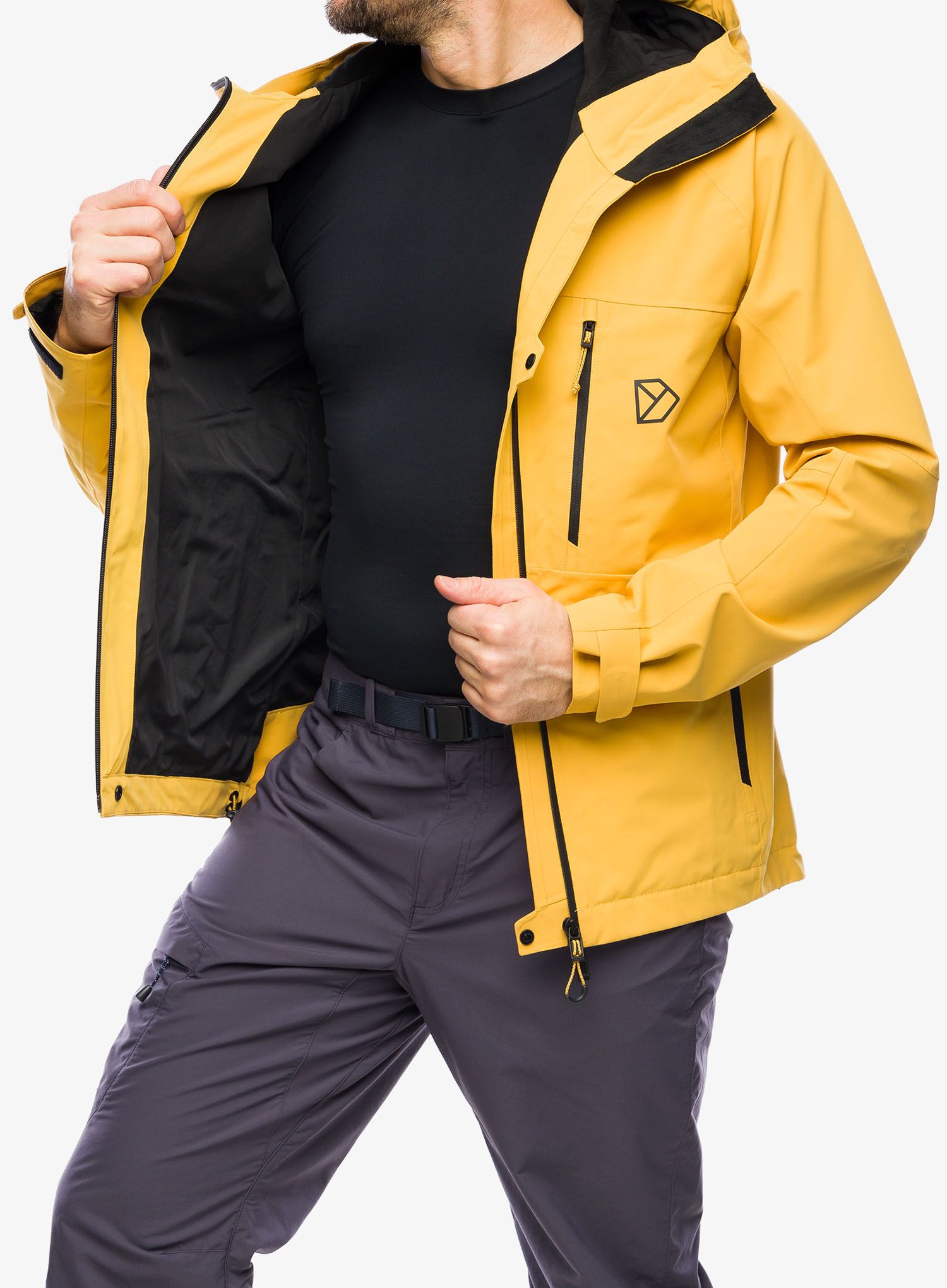 Kišna jakna Didriksons Indus Jacket 2 - mustard