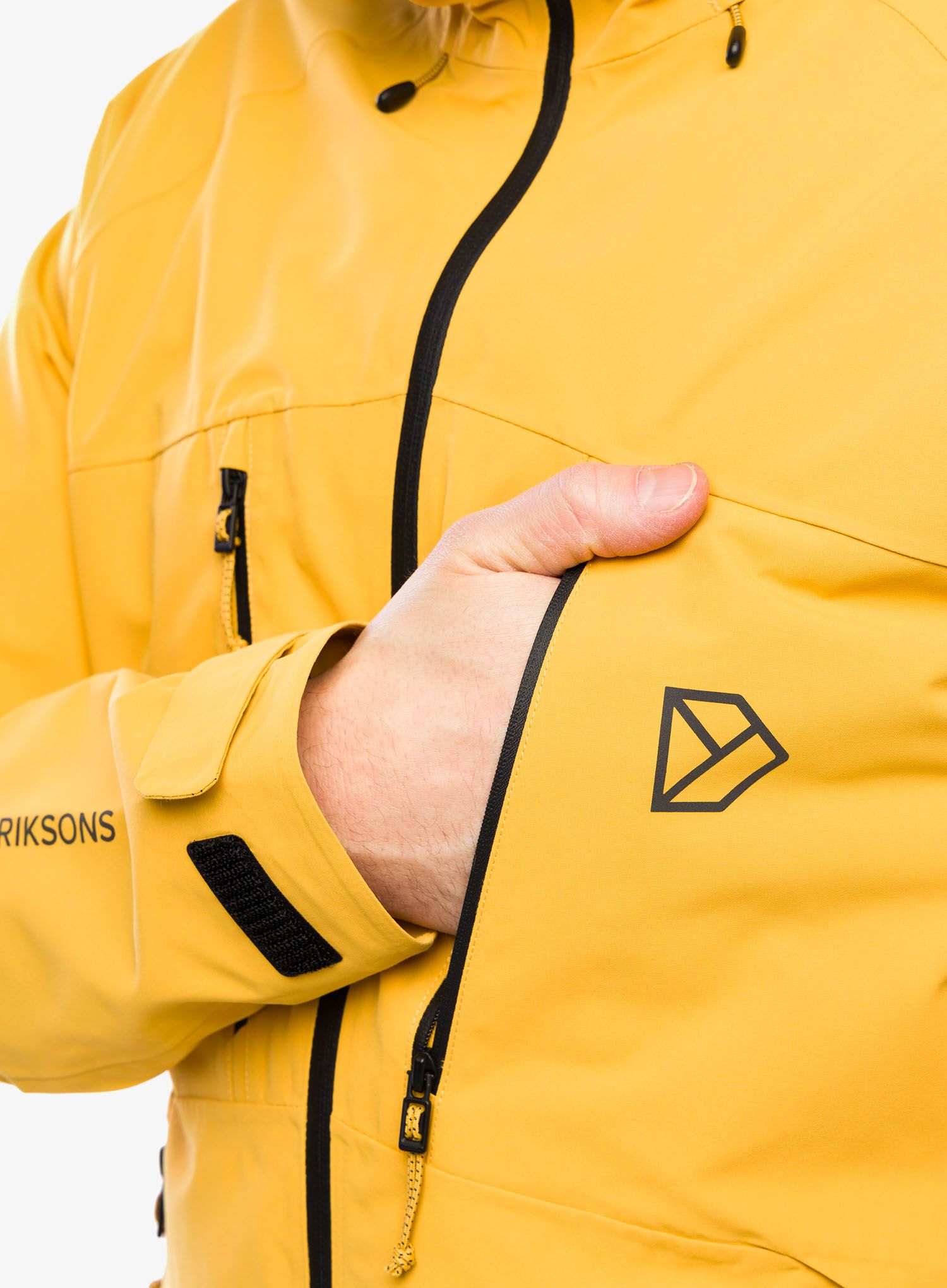Kišna jakna Didriksons Indus Jacket 2 - mustard