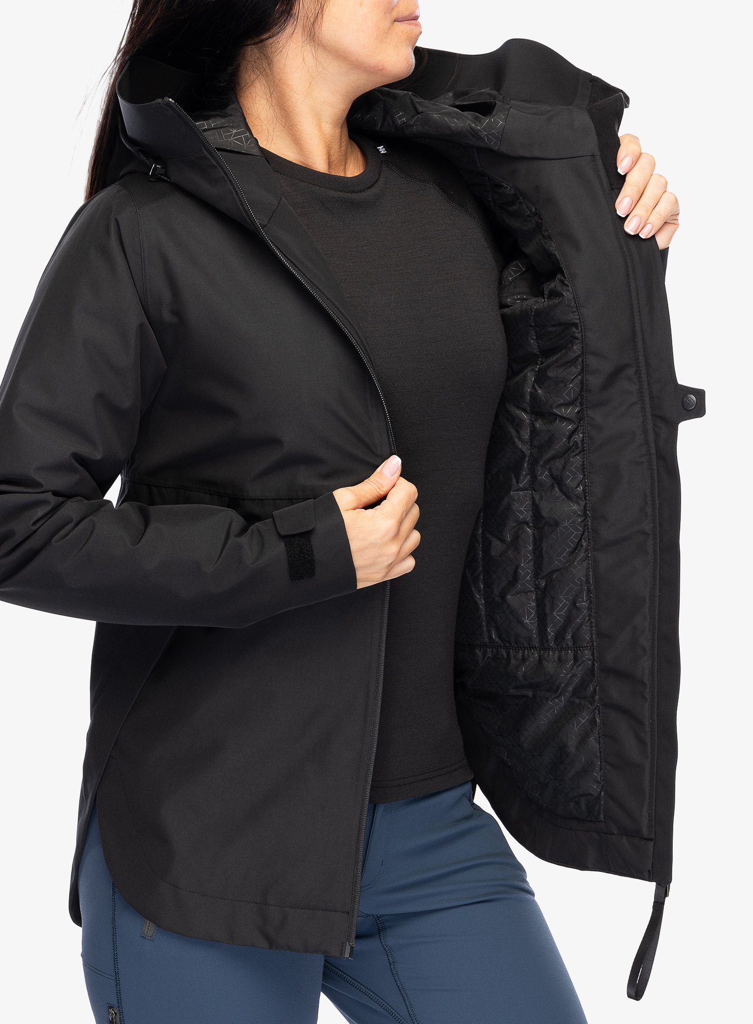 Jakna s postavom ženska Didriksons Jennie Jacket 2 - black