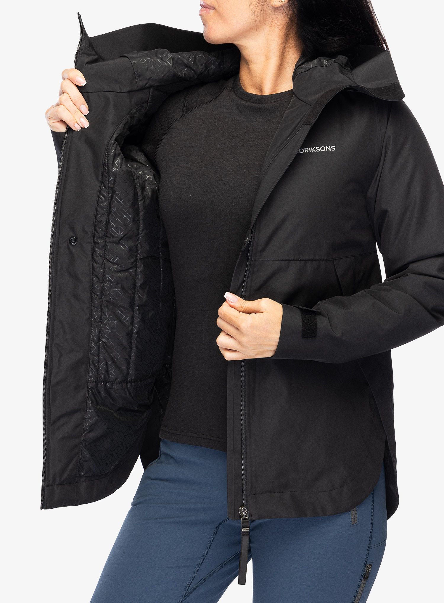 Jakna s postavom ženska Didriksons Jennie Jacket 2 - black