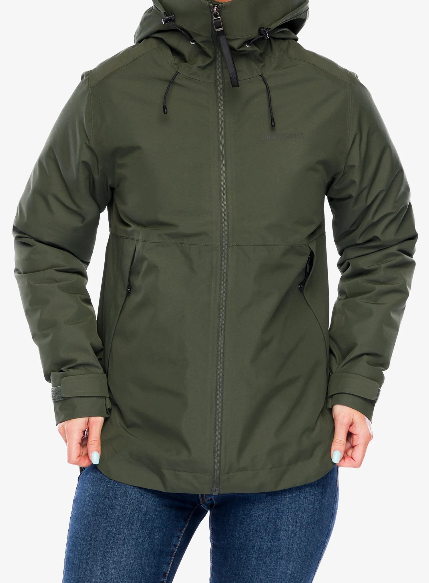 Jakna s postavom ženska Didriksons Jennie Jacket 2 - deep green