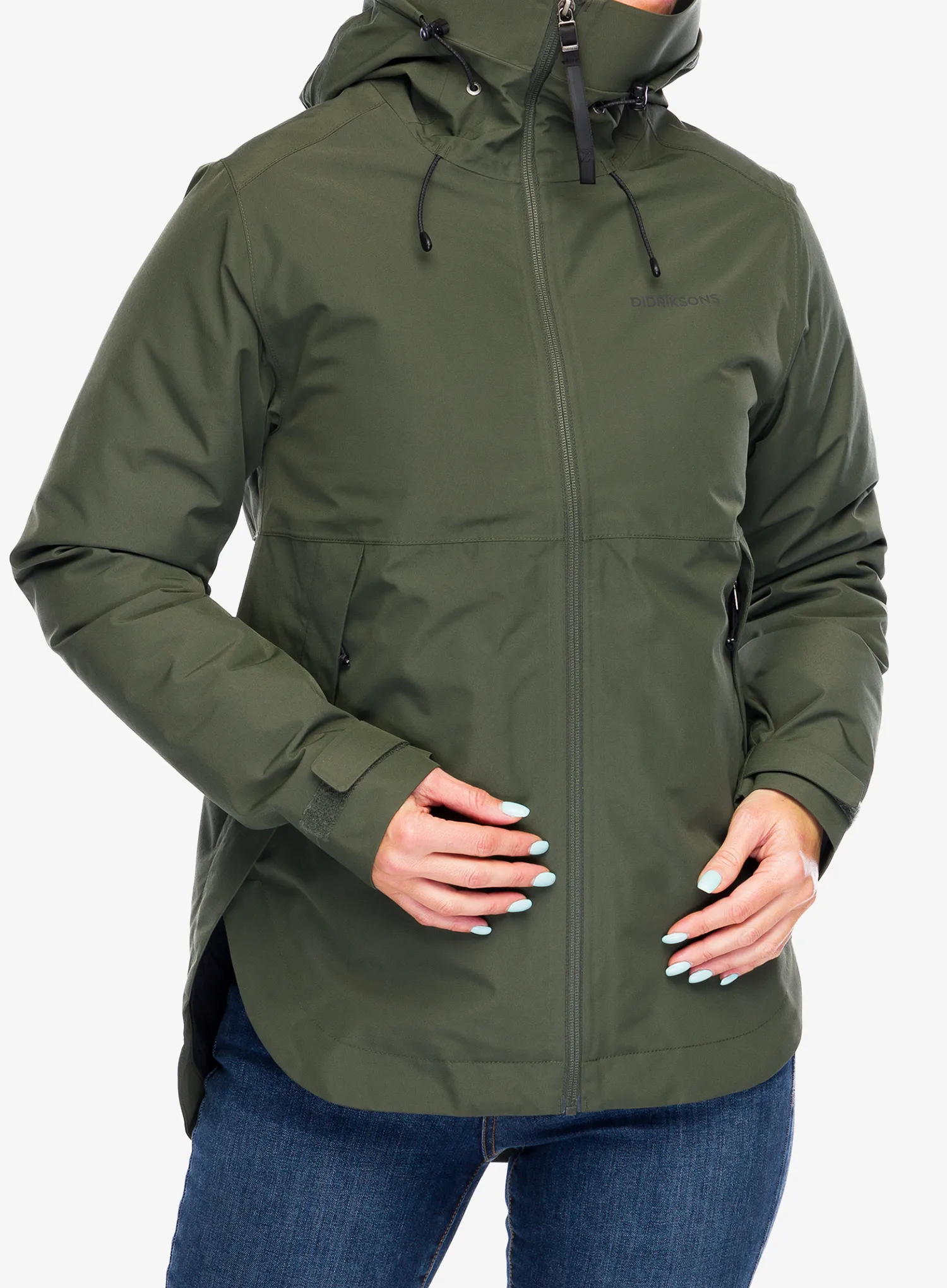 Jakna s postavom ženska Didriksons Jennie Jacket 2 - deep green