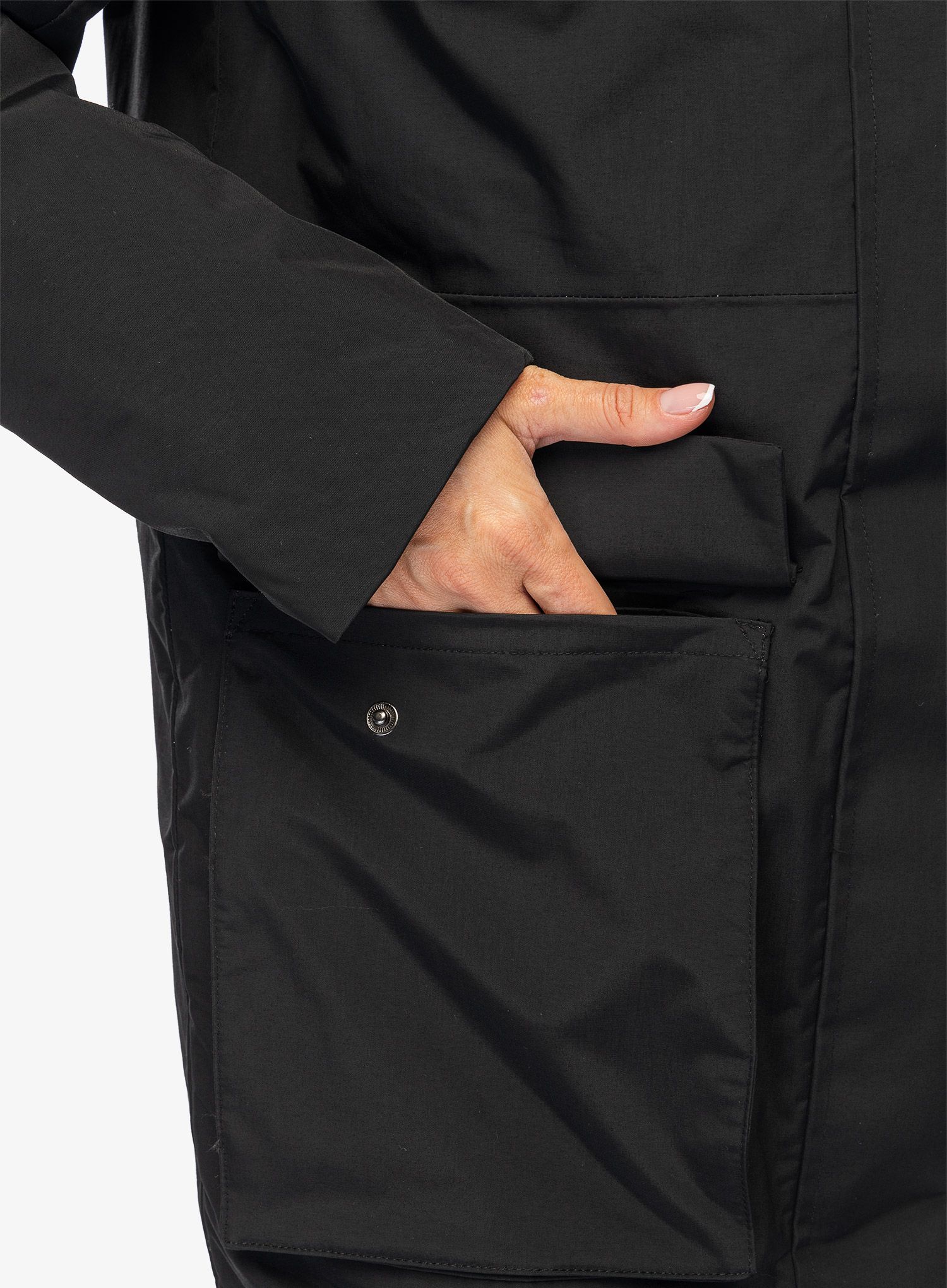 Ženski kaput Didriksons Leya Parka Long 3 - black