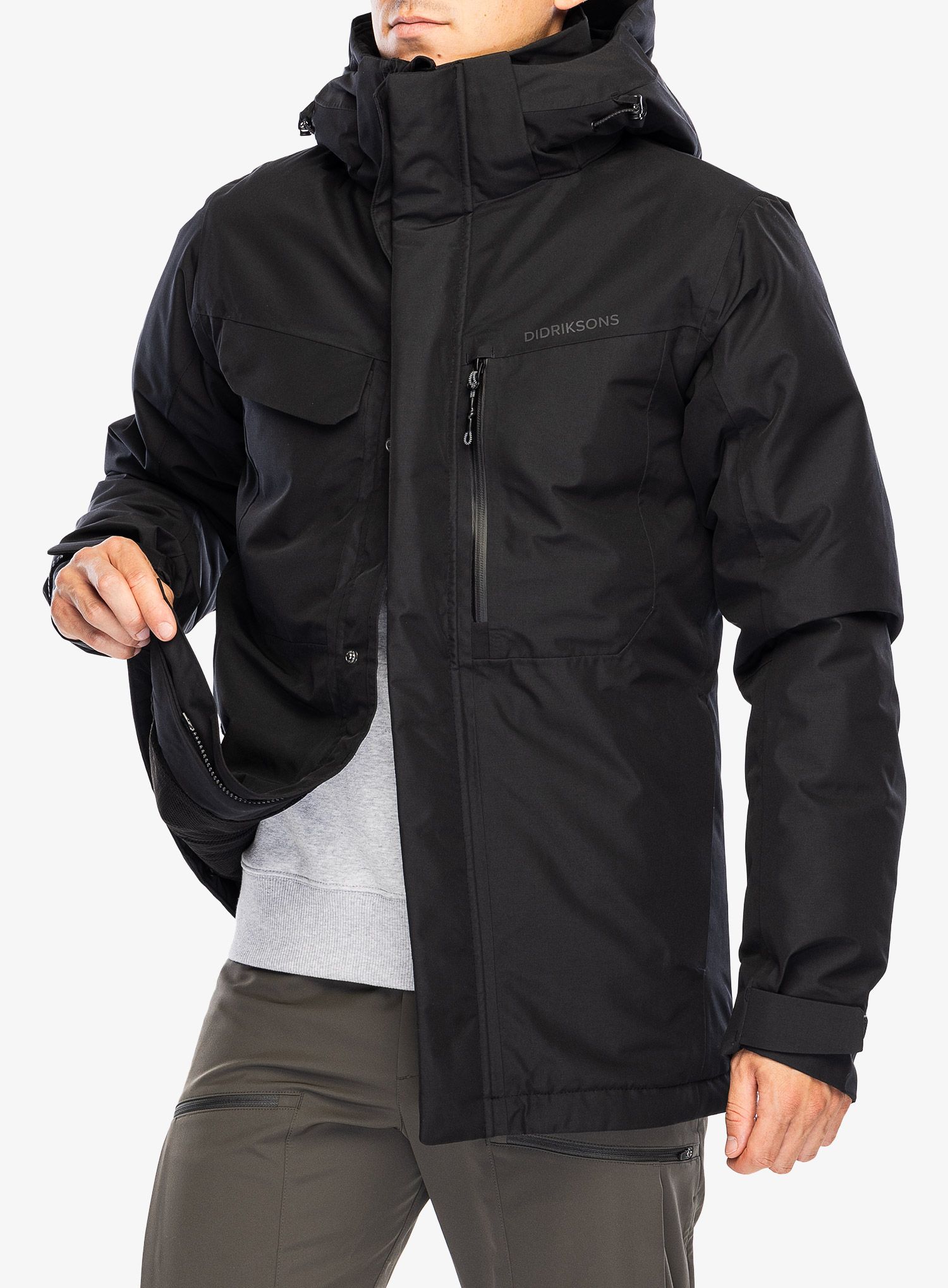 Jakna s postavom Didriksons Stefan Jacket - black