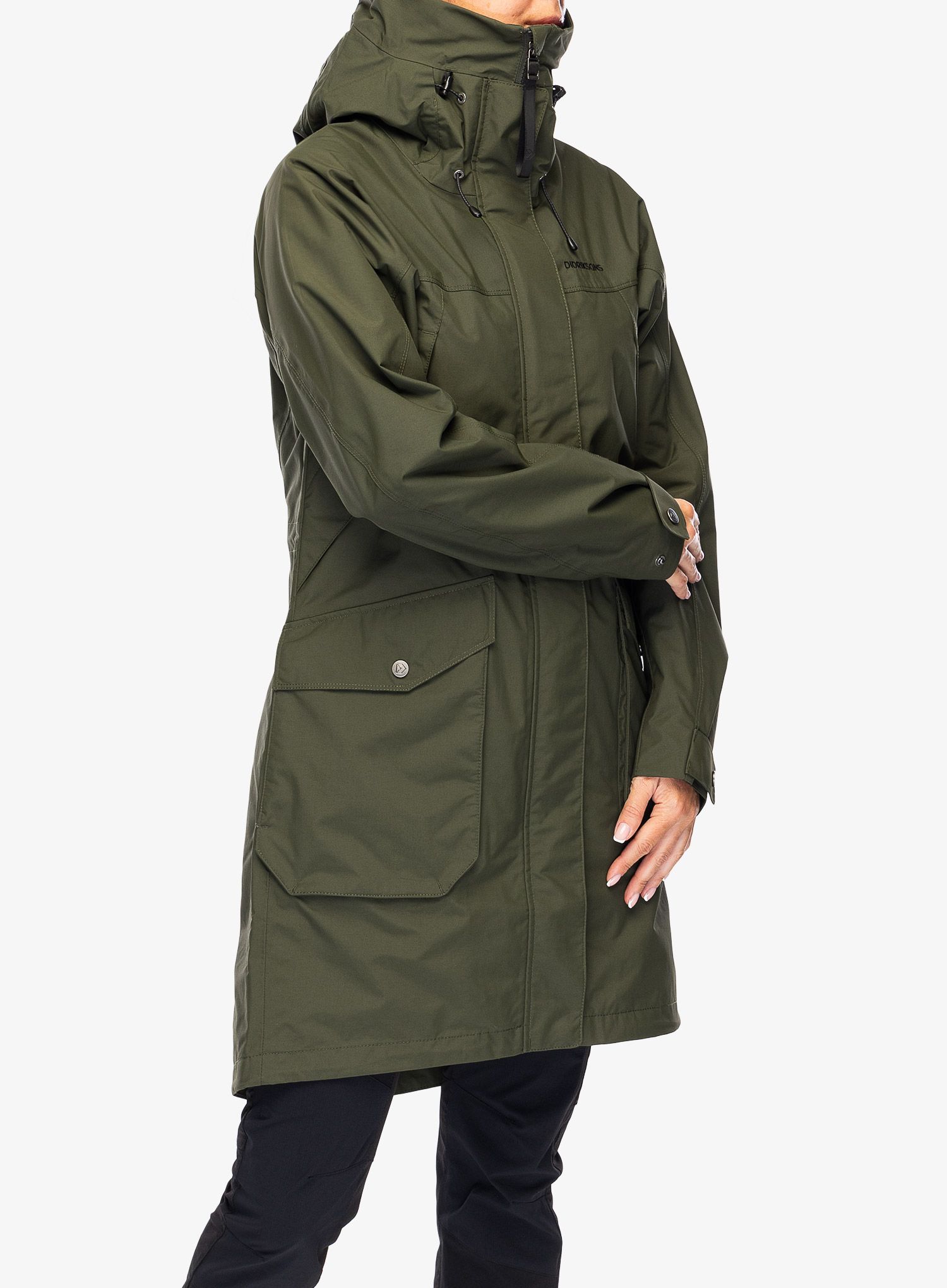 Ženski kaput Didriksons Thelma Parka 10 - deep green