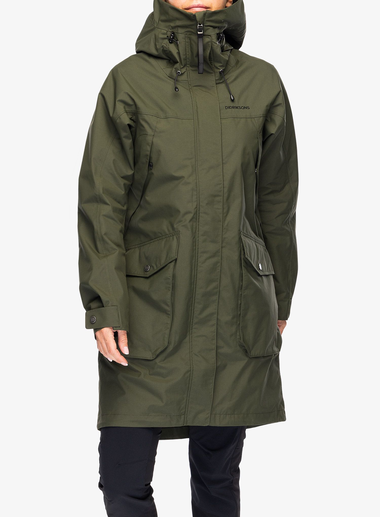 Ženski kaput Didriksons Thelma Parka 10 - deep green