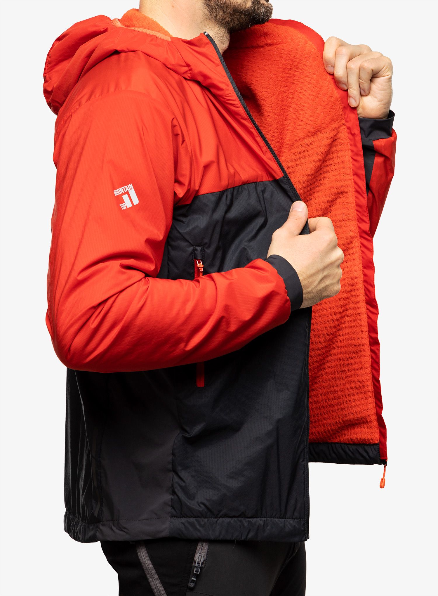 Jakna s postavom Direct Alpine Alpha Jacket - brick/anthracite