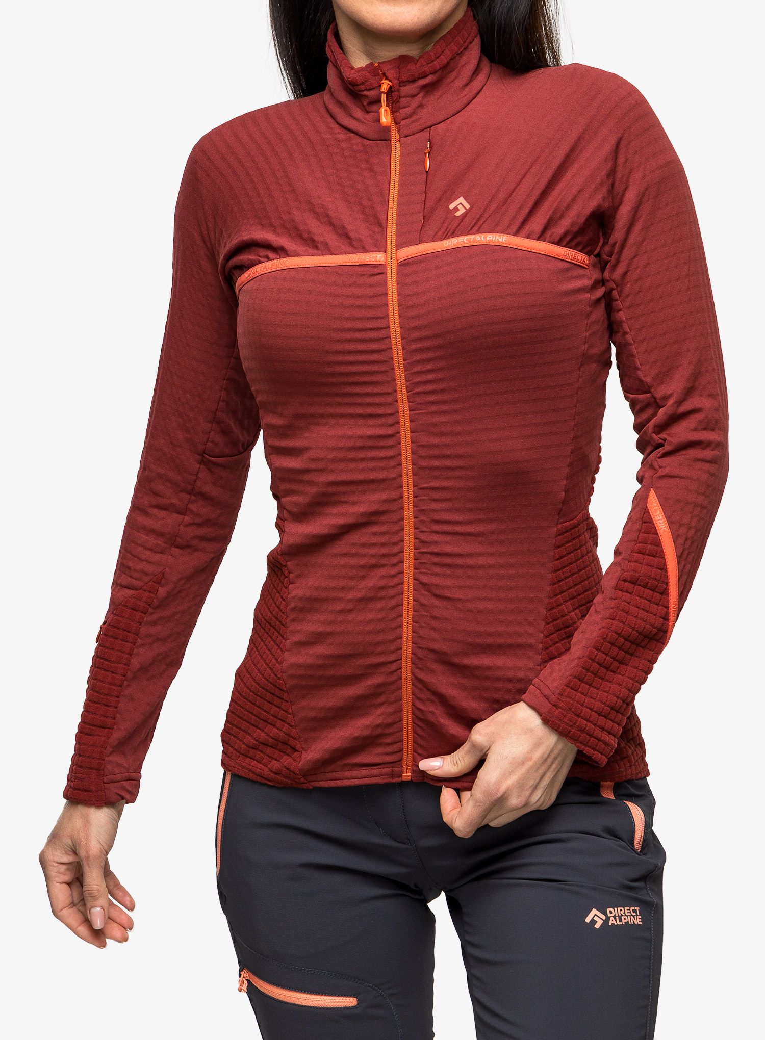 Ženska dukserica na otkopčavanje Direct Alpine Aura Light Lady - palisander