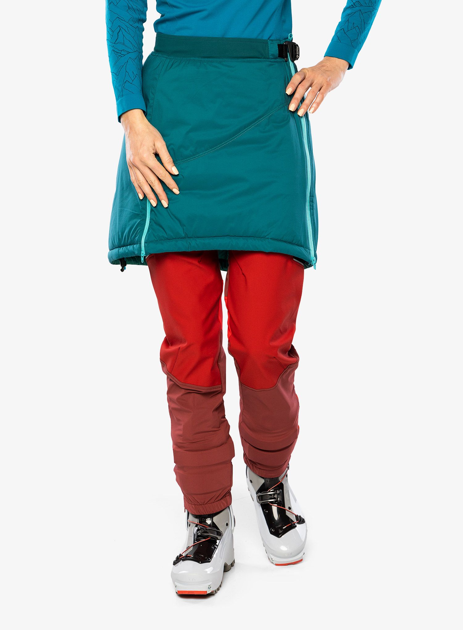 Suknja s postavom Direct Alpine Betty Lady - emerald