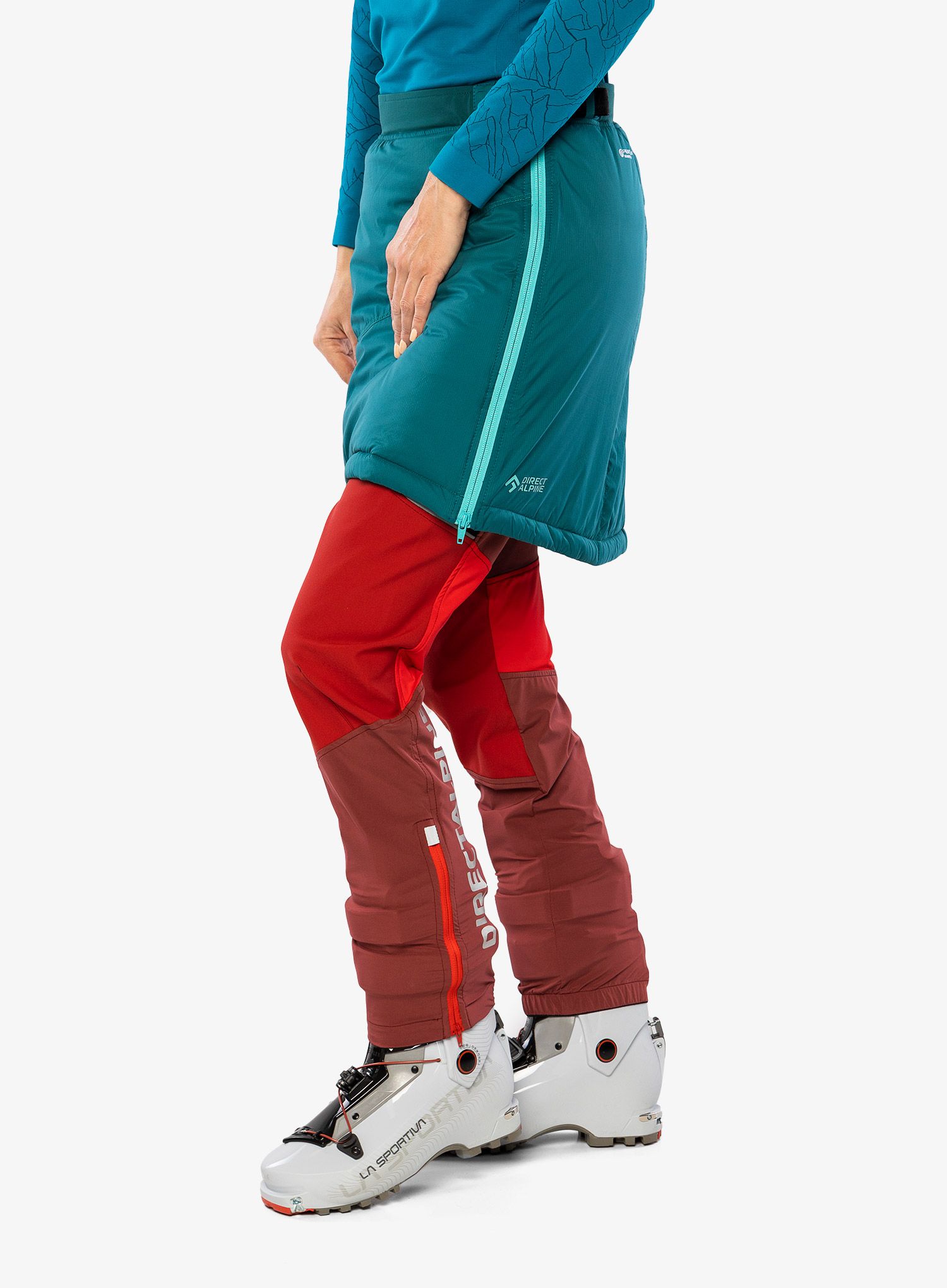 Suknja s postavom Direct Alpine Betty Lady - emerald