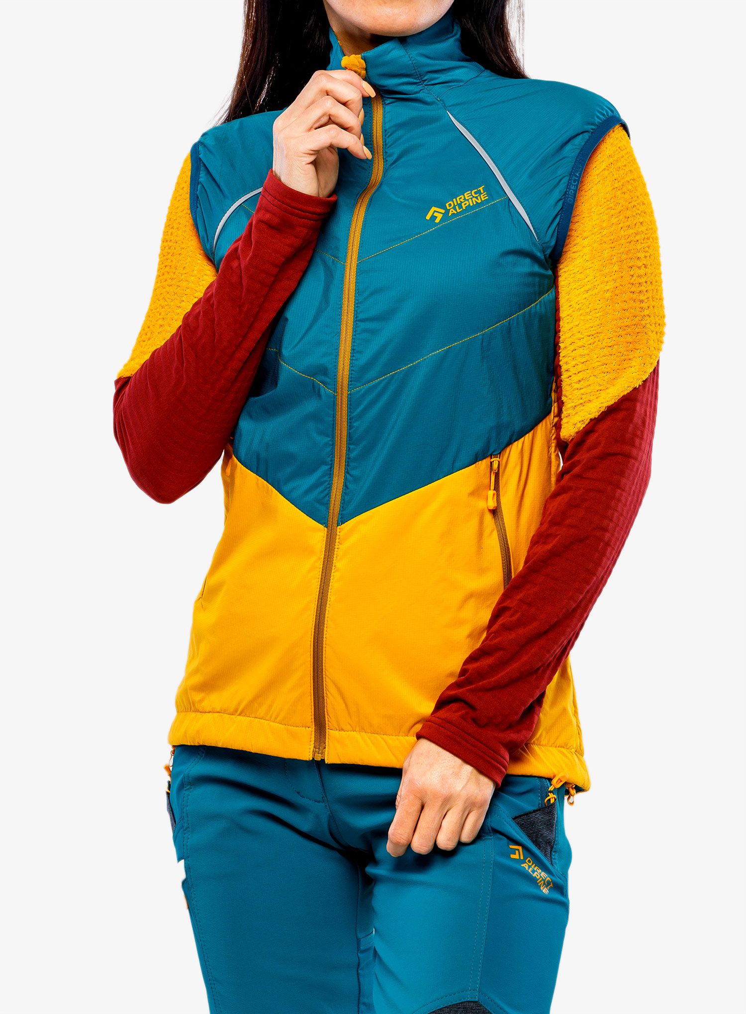 Ženski prsluk Direct Alpine Bora Vest Lady - emerald/mango