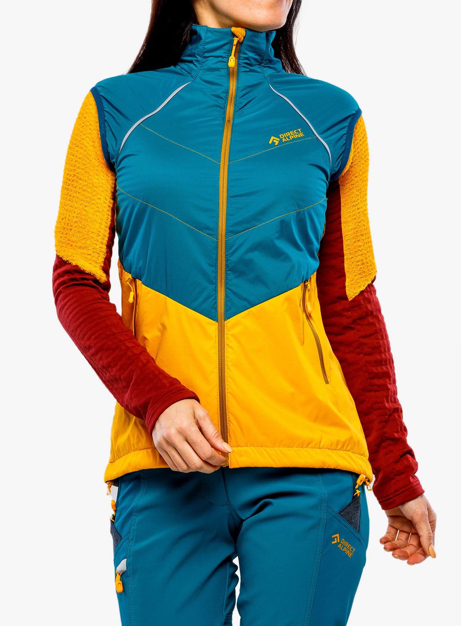 Ženski prsluk Direct Alpine Bora Vest Lady - emerald/mango