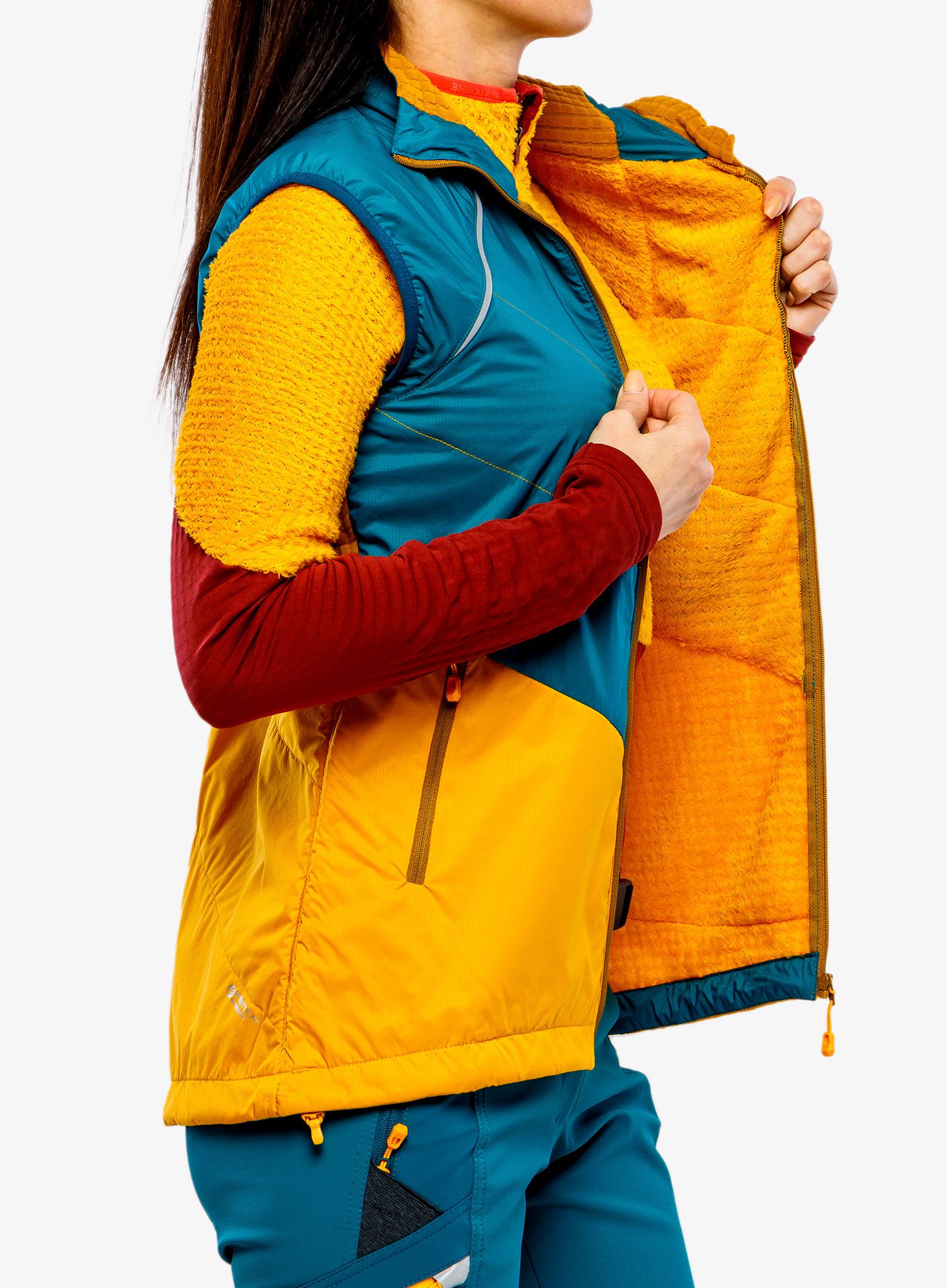 Ženski prsluk Direct Alpine Bora Vest Lady - emerald/mango
