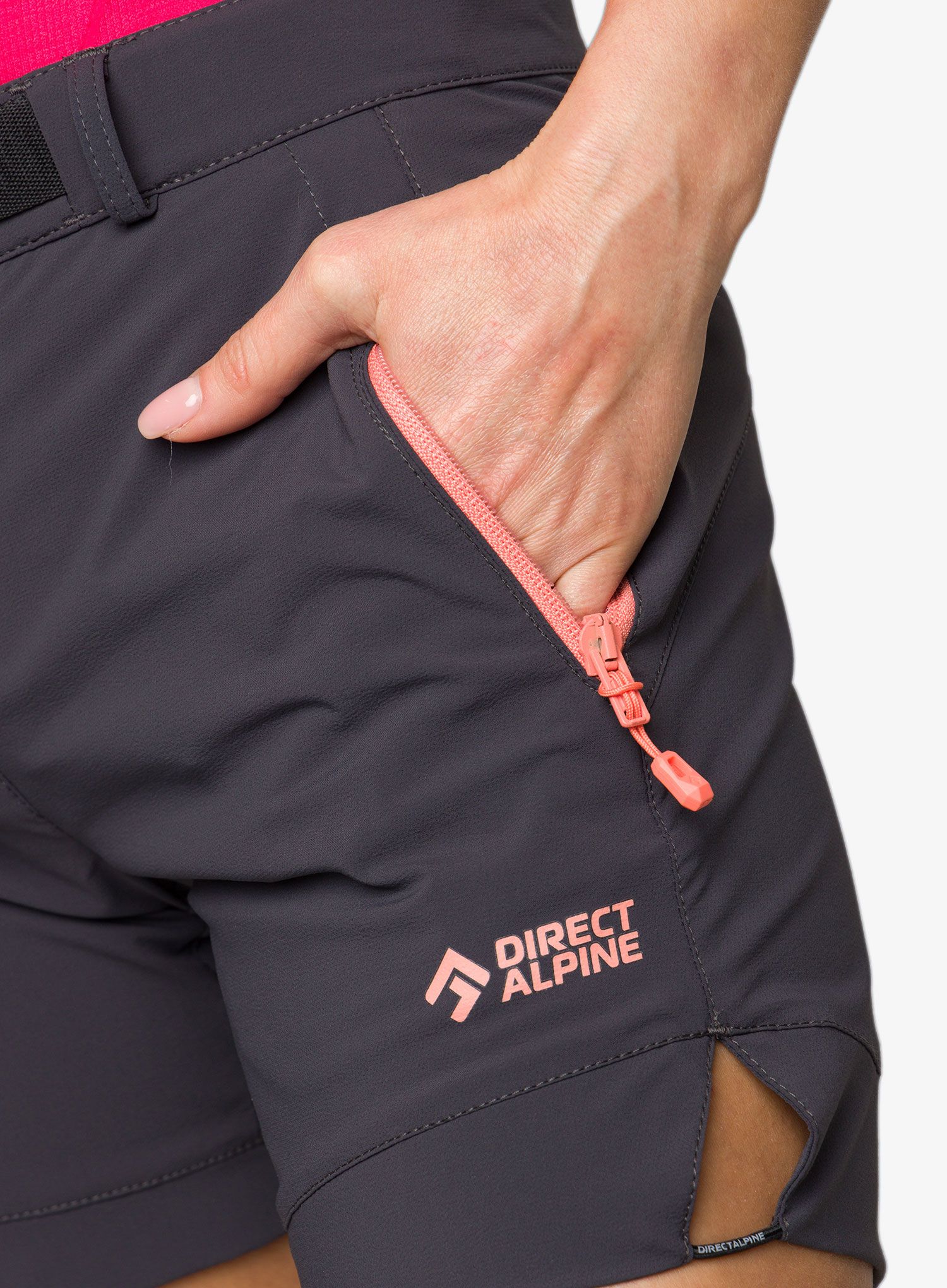 Ženske planinarske kratke hlače Direct Alpine Cruise Short Lady - anthracite/coral