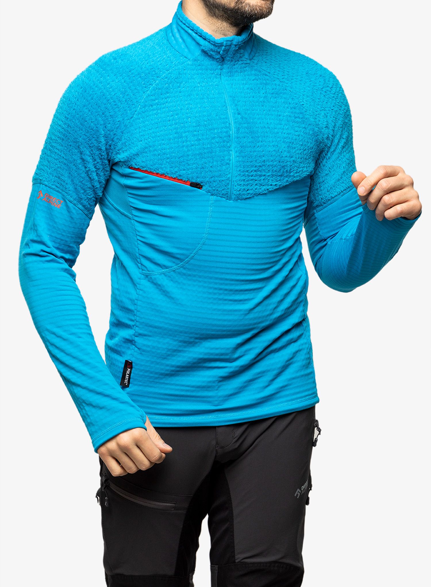 Dukserica Direct Alpine Dragon Pullover - ocean/brick