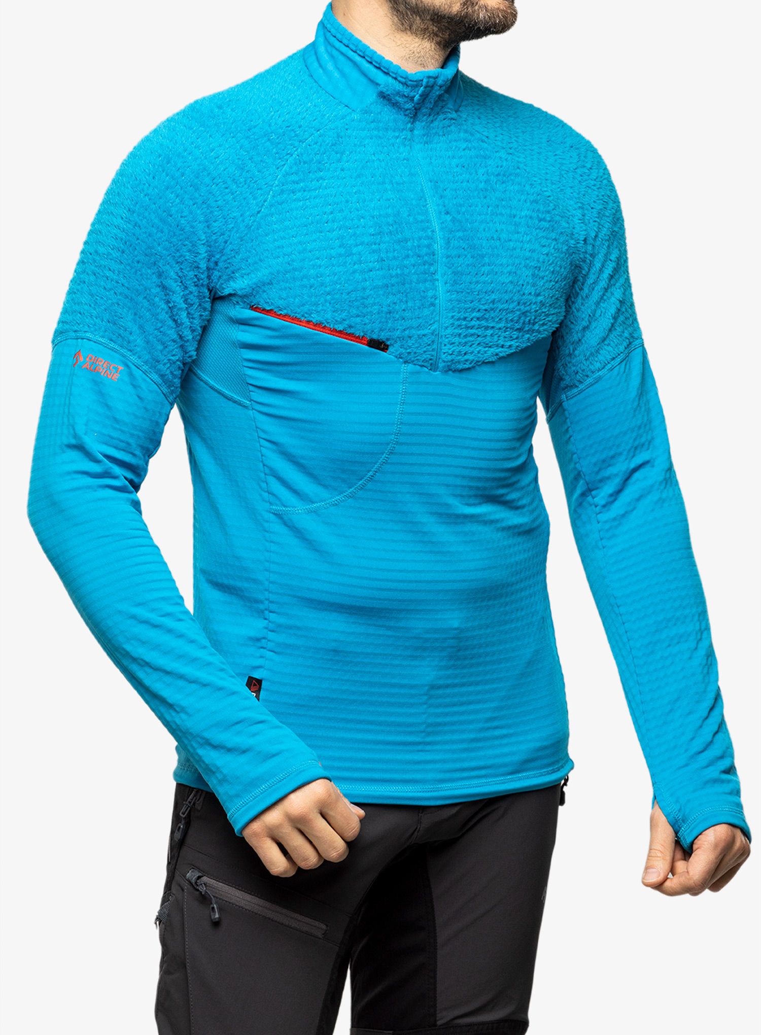 Dukserica Direct Alpine Dragon Pullover - ocean/brick