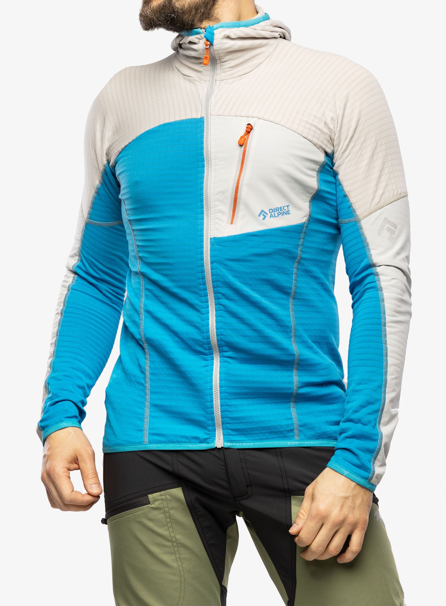 Majica s kapuljačom Direct Alpine Dragon  - ocean/grey