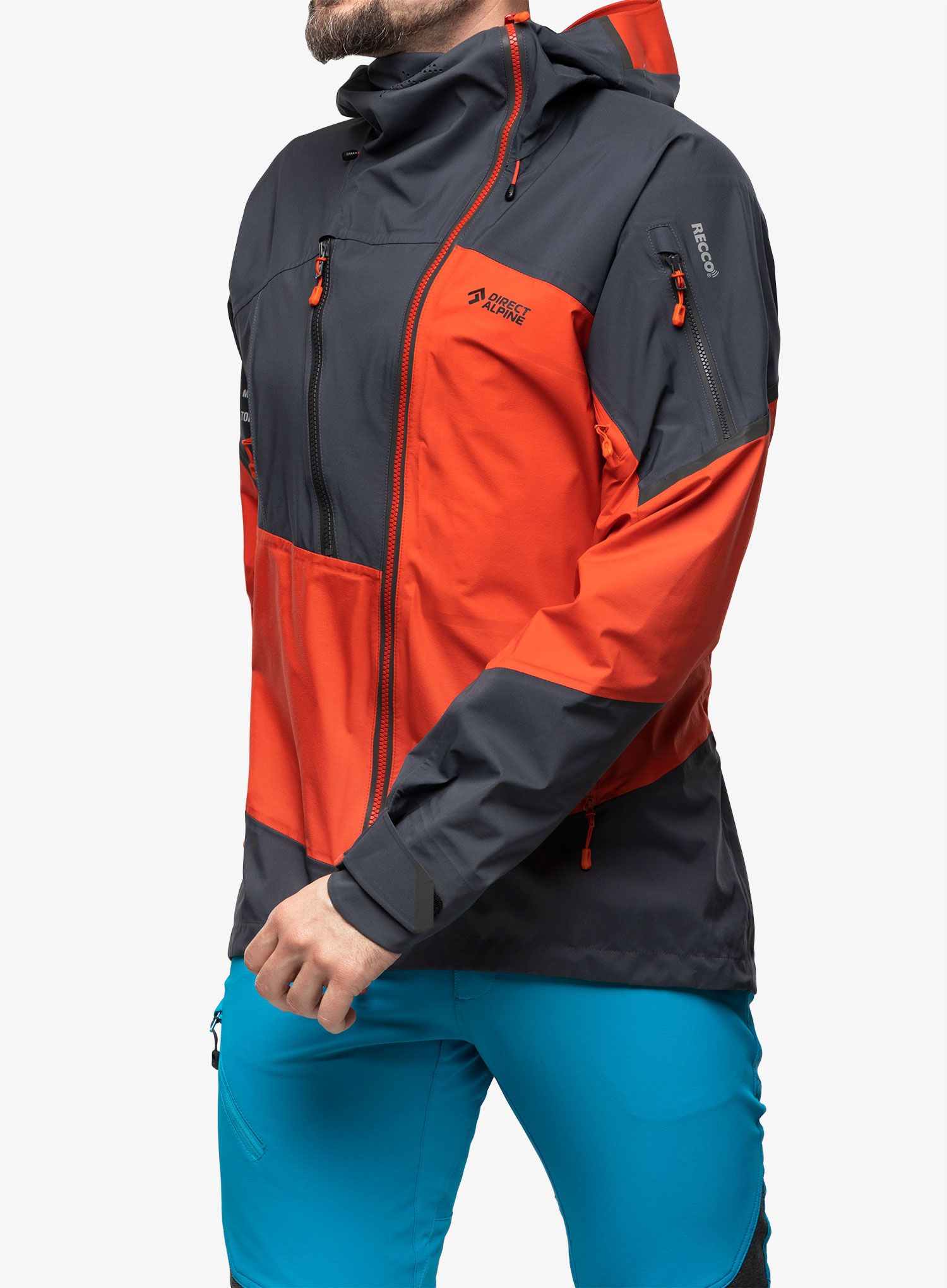 Kišna jakna Direct Alpine Guide  - brick/anthracite