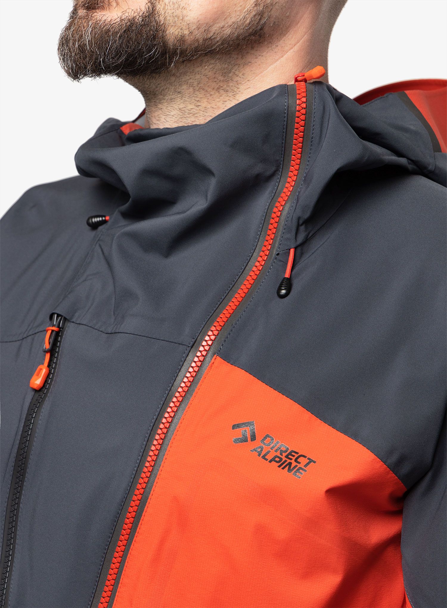 Kišna jakna Direct Alpine Guide  - brick/anthracite