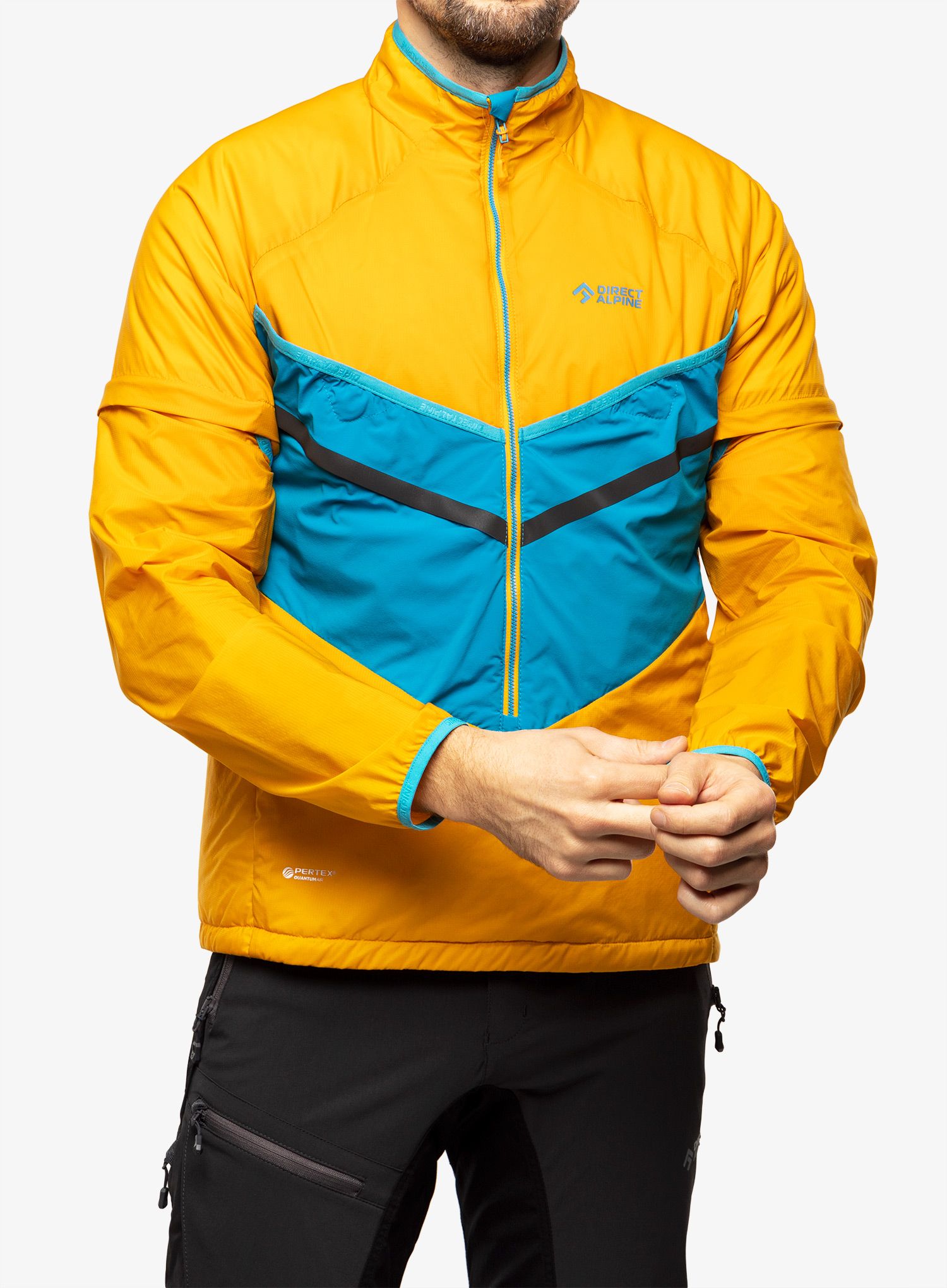 Jakna s postavom Direct Alpine Peak - mango/ocean