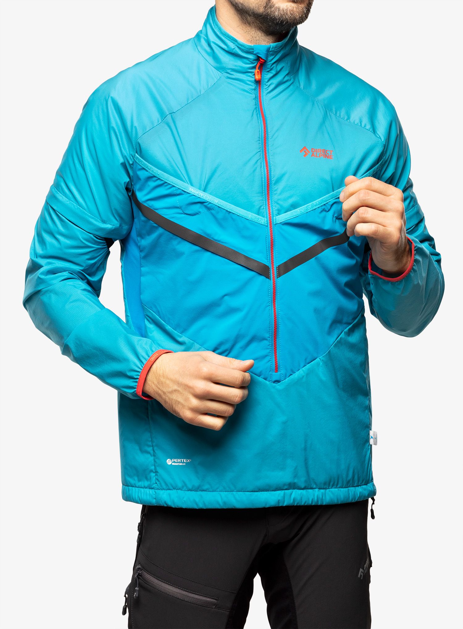 Jakna s postavom Direct Alpine Peak - ocean/brick