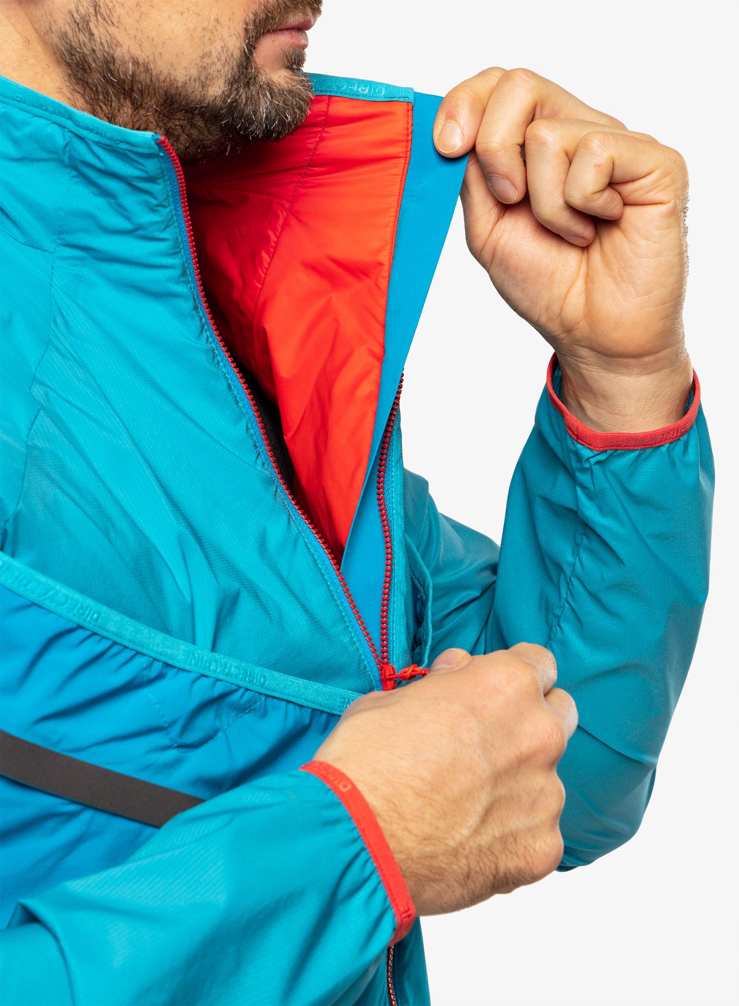 Jakna s postavom Direct Alpine Peak - ocean/brick